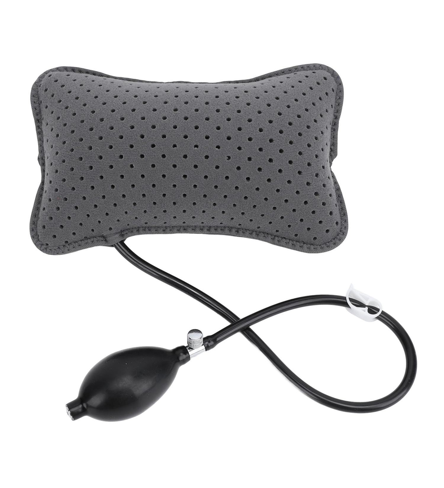Buy Inflatable Lumbar Support Pillow | Portable Back Cushion with Air Pump for Office Car & Home - Comfort Anywhere - Buy Online on GoSupps.com