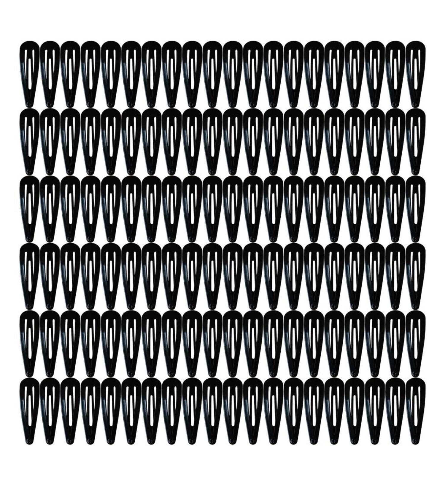 120 Pack 2 Inch Black Metal Snap Hair Clips - Women's Barrettes Accessories - Buy Online on GoSupps.com