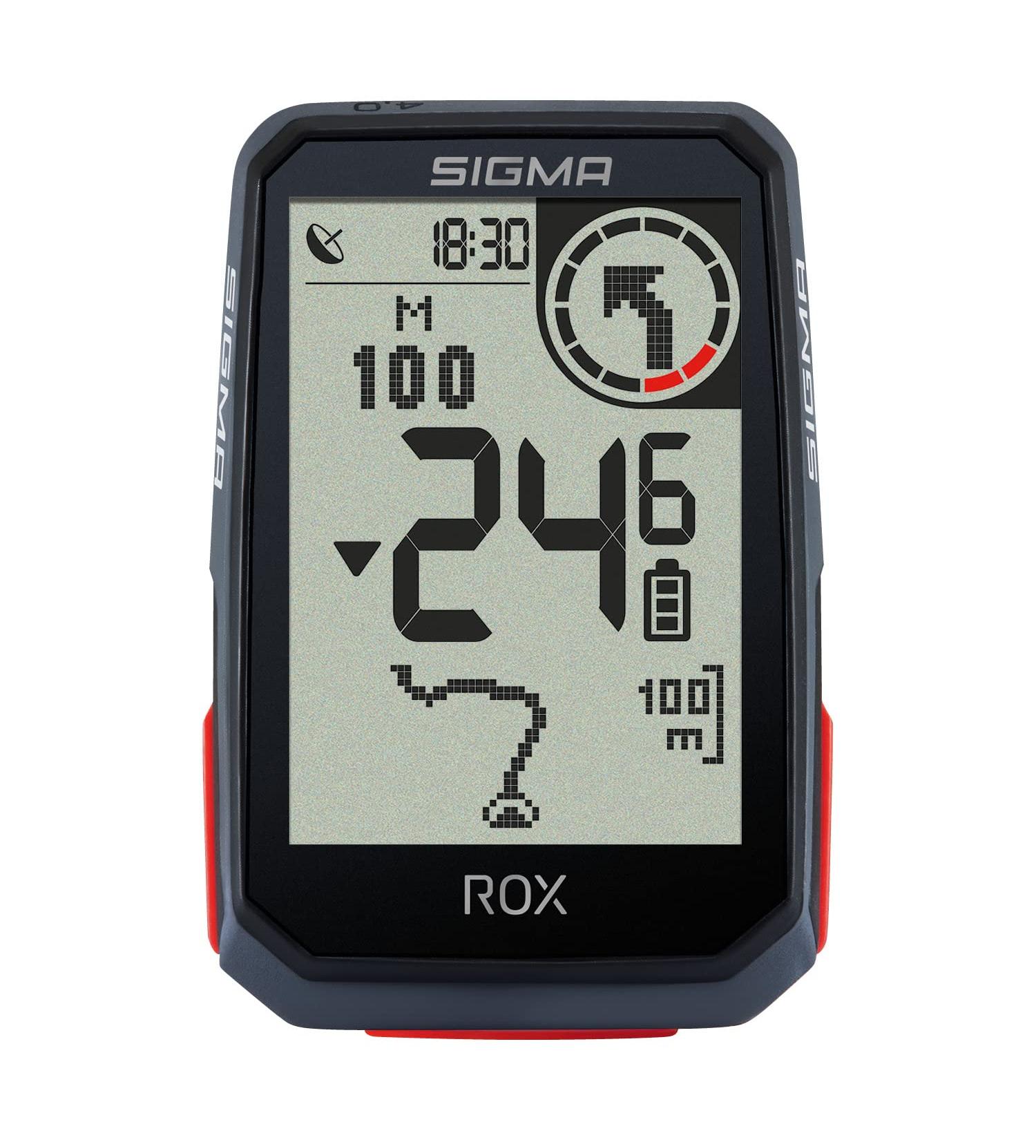 SIGMA SPORT ROX 4.0 Black | Wireless GPS Bike Computer with Altitude Measurement | International Shipping Available - Buy Online on GoSupps.com