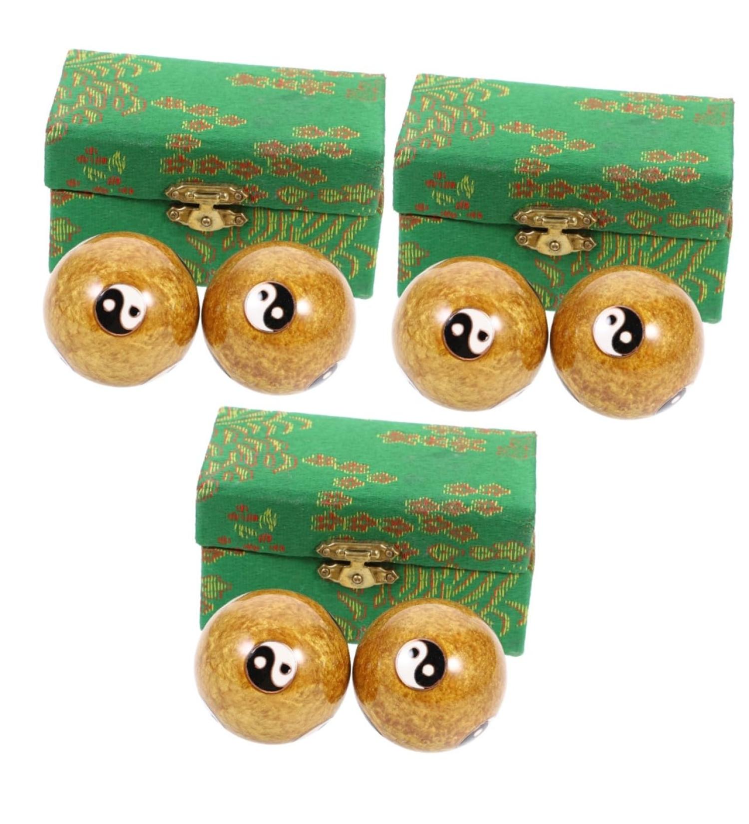Clispeed 6 STK Massage Balls - Reflex Zone Hand Roller Stress Relief & Hand Exercise Devices for Adults - Buy Online on GoSupps.com