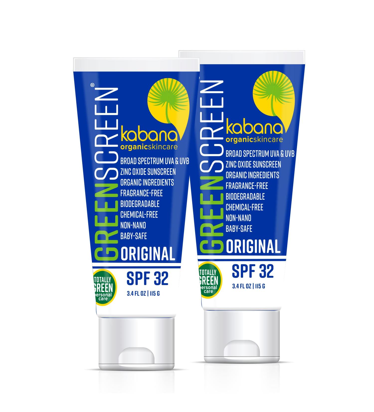 Buy Green Screen Organic Zinc Oxide Sunscreen SPF 32 - Vegan Soy & Gluten Free TSA Compliant - 6.8 oz for International Shipping - Buy Online on GoSupps.com