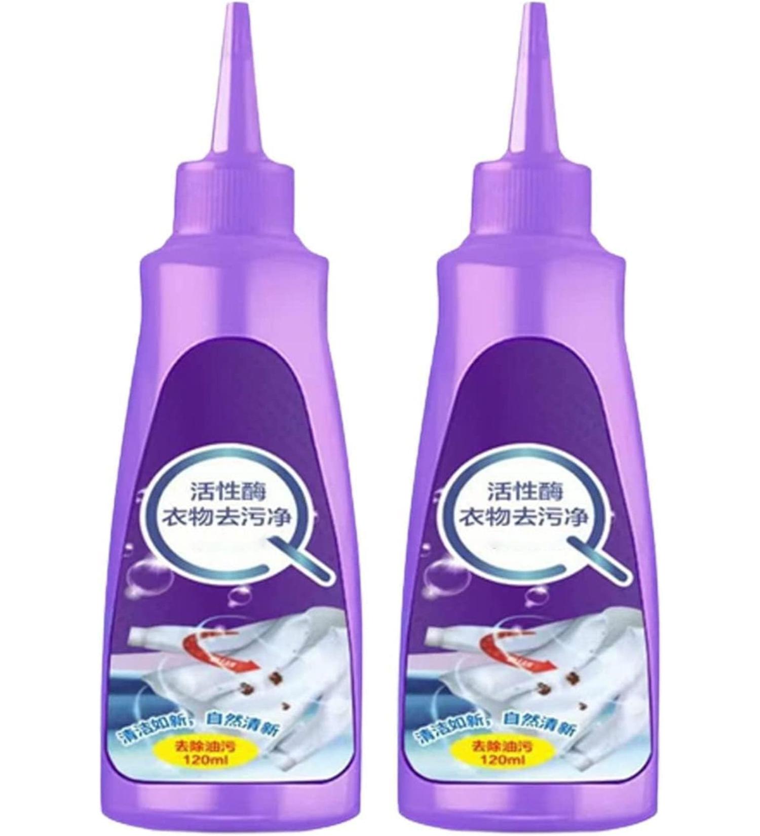 Active Enzyme Clothing Stain Remover - White Shirt Guardian Active Enzyme Laundry Stain Remover Garment Stubborn Stain Cleaner Oil Remover Clothing Quick Laundry Dry Cleaner (2pcs) - Buy Online on GoSupps.com