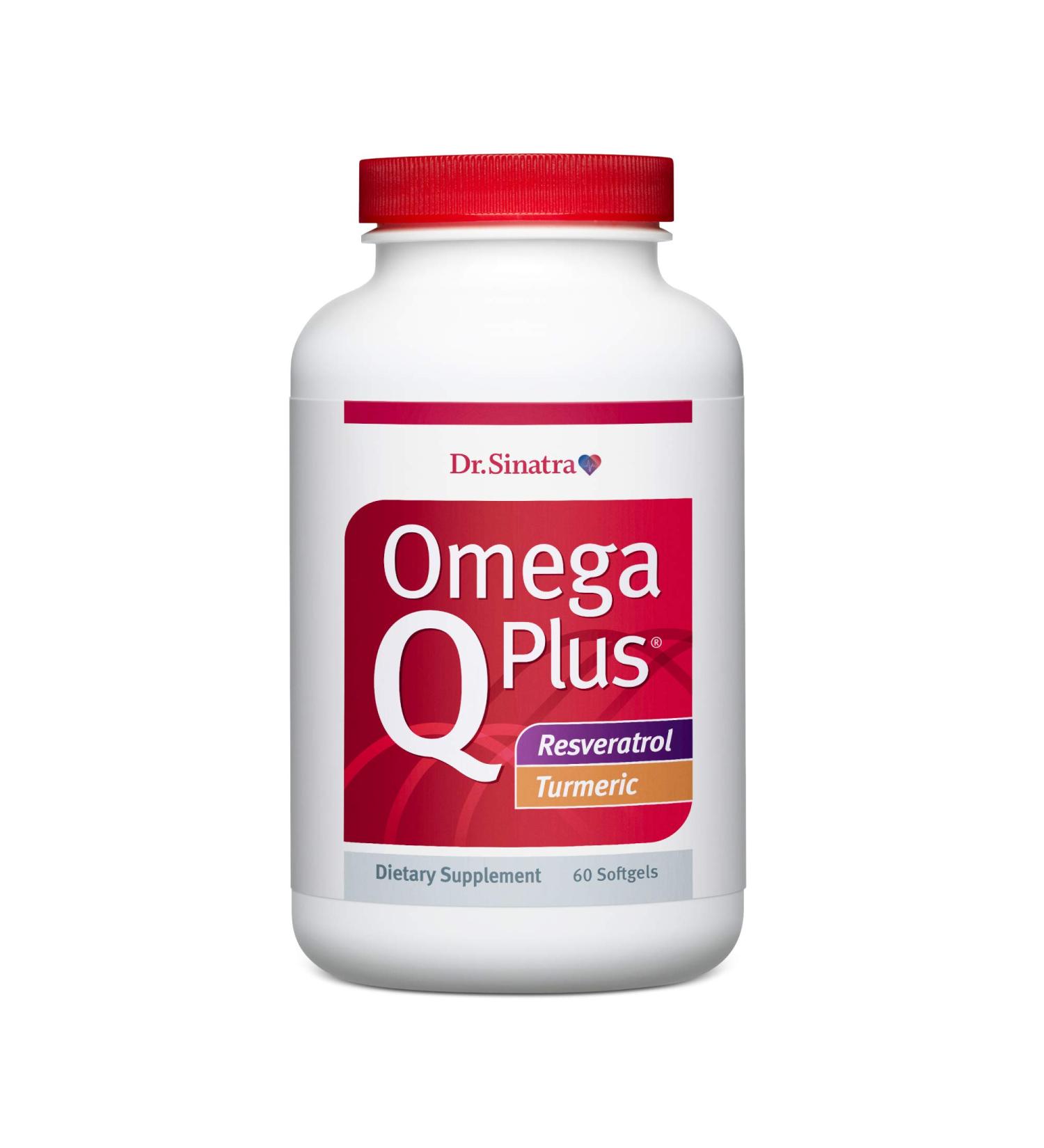 Dr. Sinatra Omega Q Plus Resveratrol and Turmeric - Omega-3 Supplement with CoQ10 Support for Healthy Blood Flow and Healthy Inflammatory Response 1 Count (Pack of 1) - Buy Online on GoSupps.com