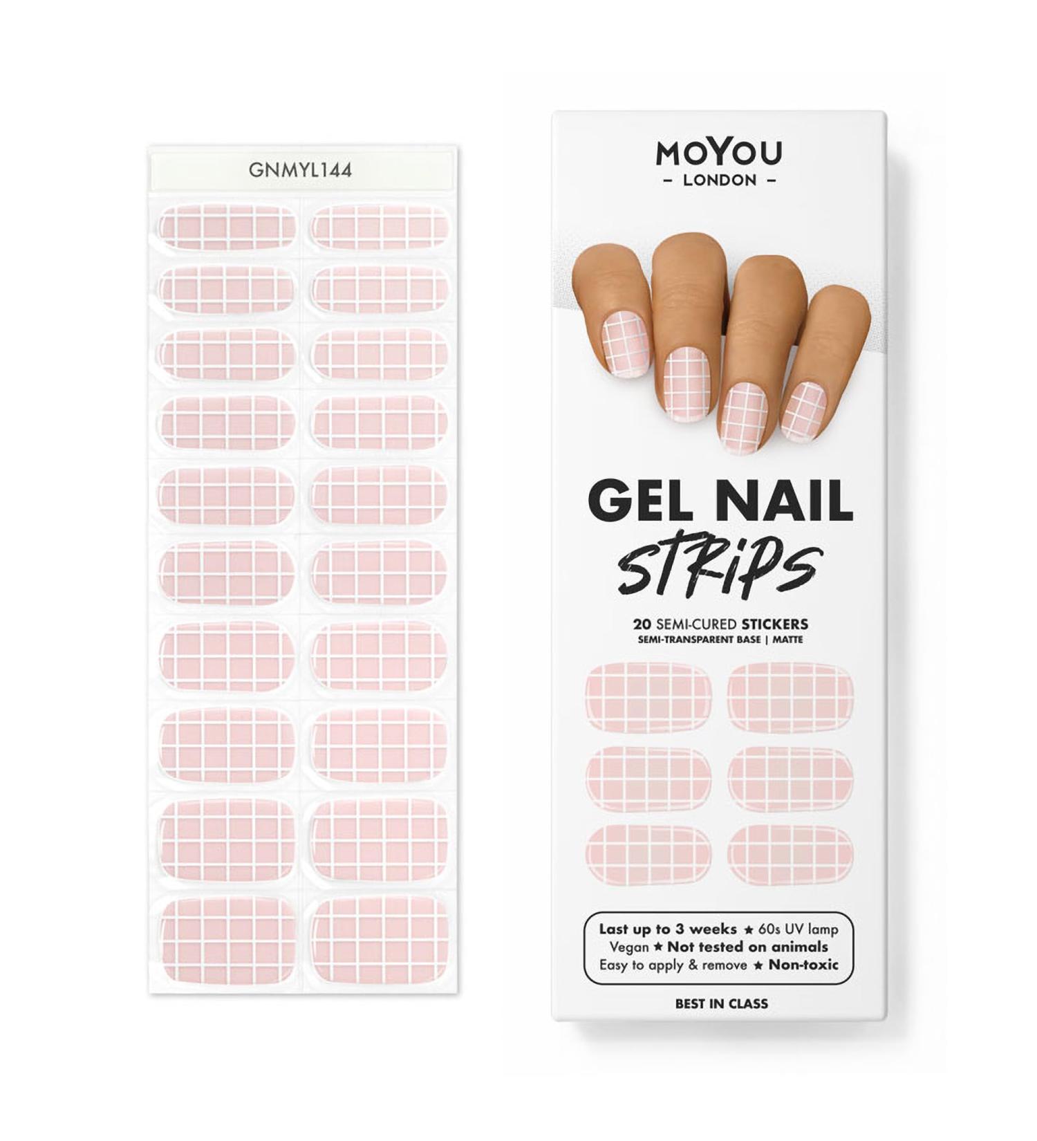 MOYOU LONDON Semi-Cured UV Gel Strips - 20 Pieces | Salon Quality Gel Nail Foils - Best in Class for Perfect Manicure - Buy Online on GoSupps.com