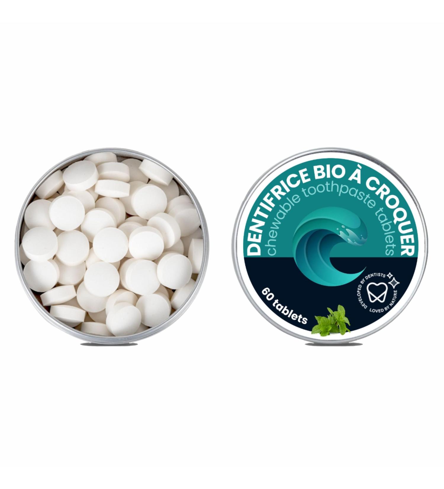 Oceansrespect 60 toothpaste tablets - Aluminum box - Fluoride free - Buy Online on GoSupps.com