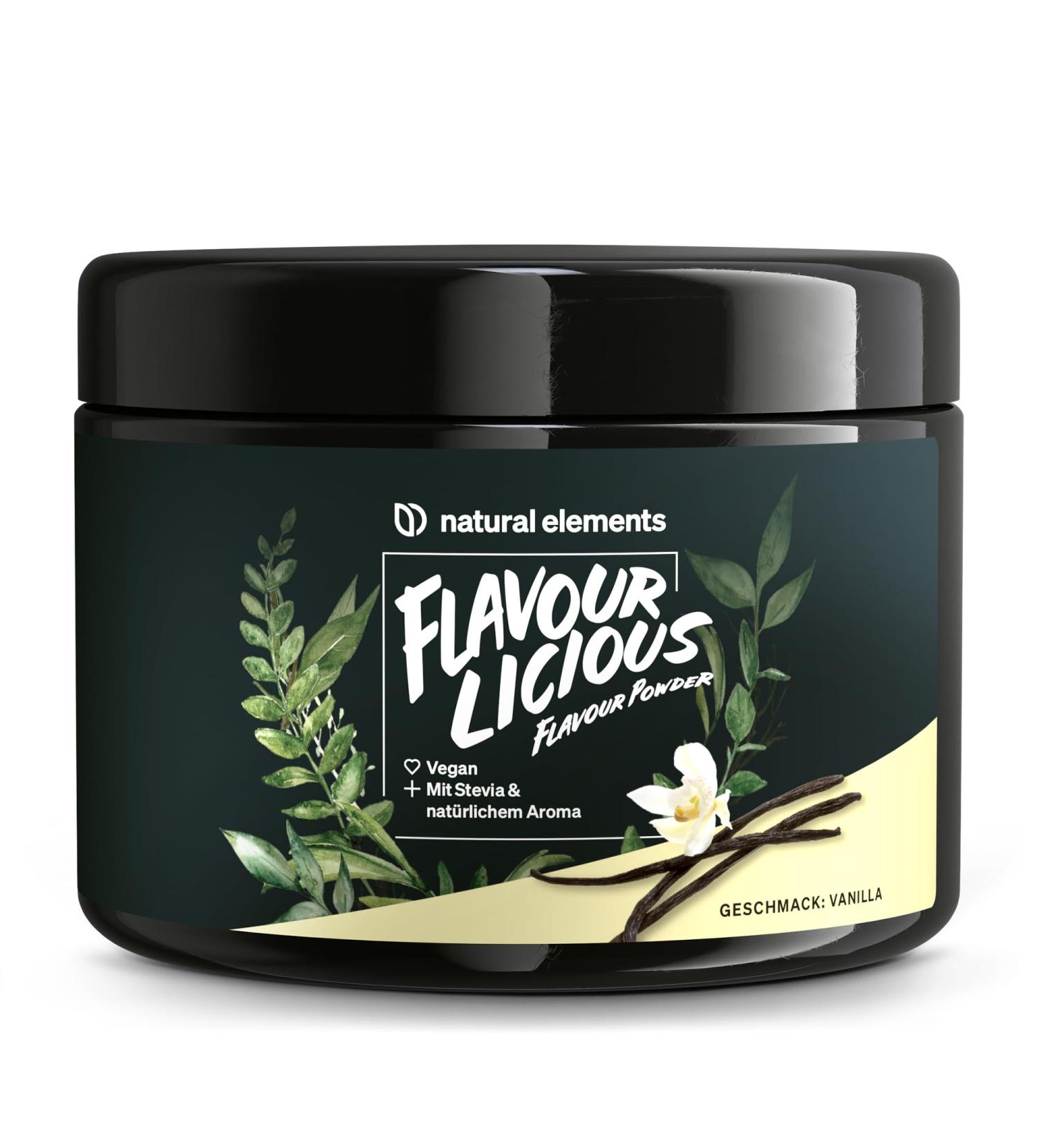 Flavourlicious Vanilla Powder - 200g 6kcal/Portion Vegan Natural Sweetness from Stevia Made in Germany - No Sucralose Lab-Tested - Buy Online on GoSupps.com