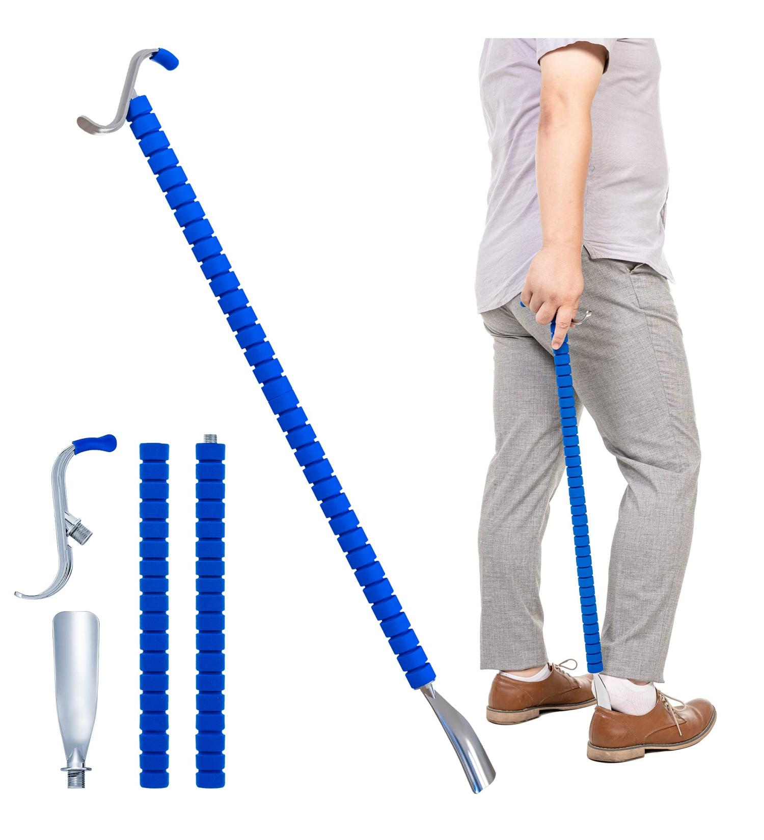 Metal Shoe Horn & Dressing Stick - Independent Living Aid for Elderly & Disabled - Sock Remover Tool - Buy Online on GoSupps.com