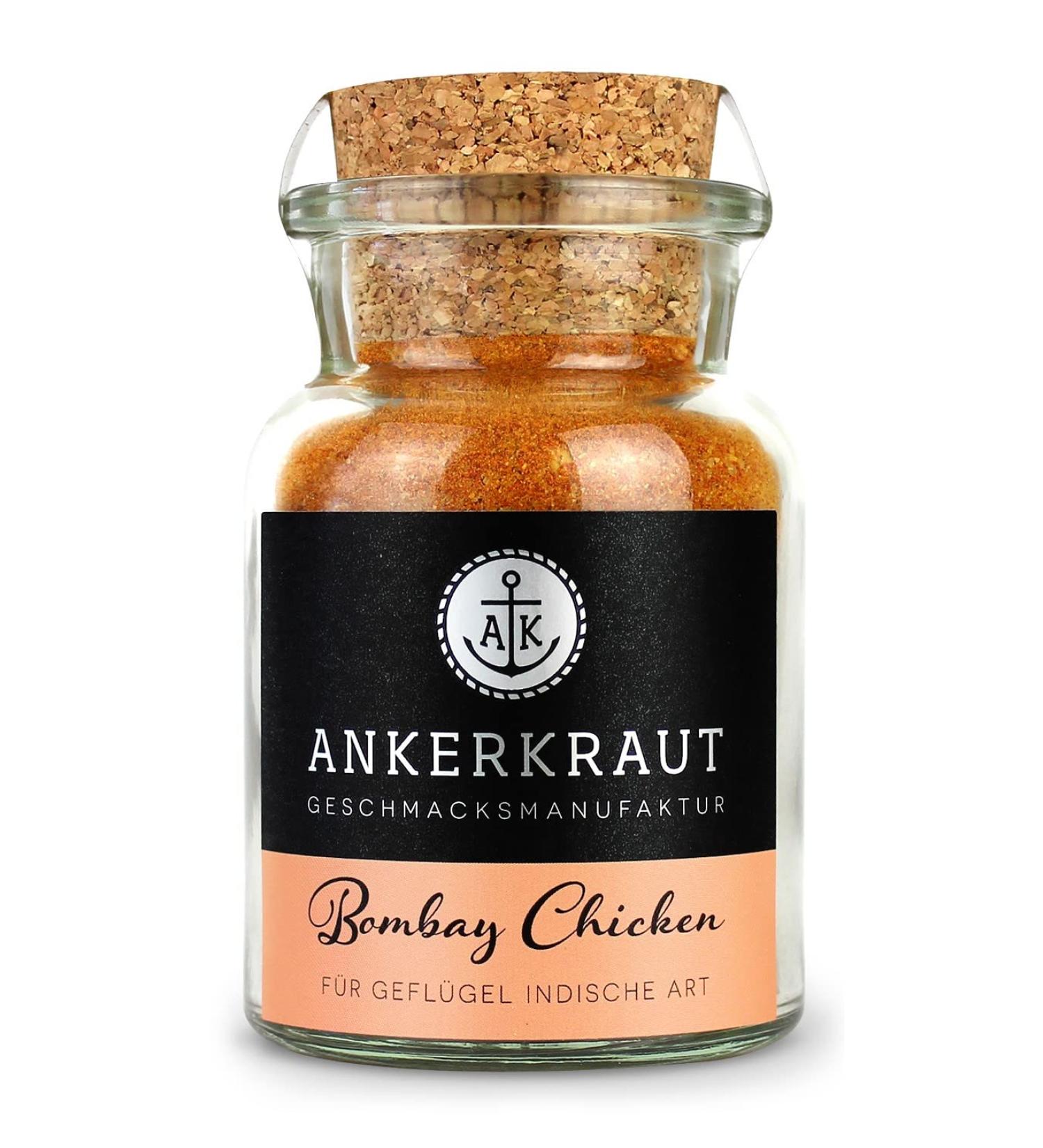 Ankerkraut Bombay Chicken BBQ Rub - Premium 90g | Exotic Flavor for Chicken & Wings | Delicious Poultry Cooking at Home - Buy Online on GoSupps.com