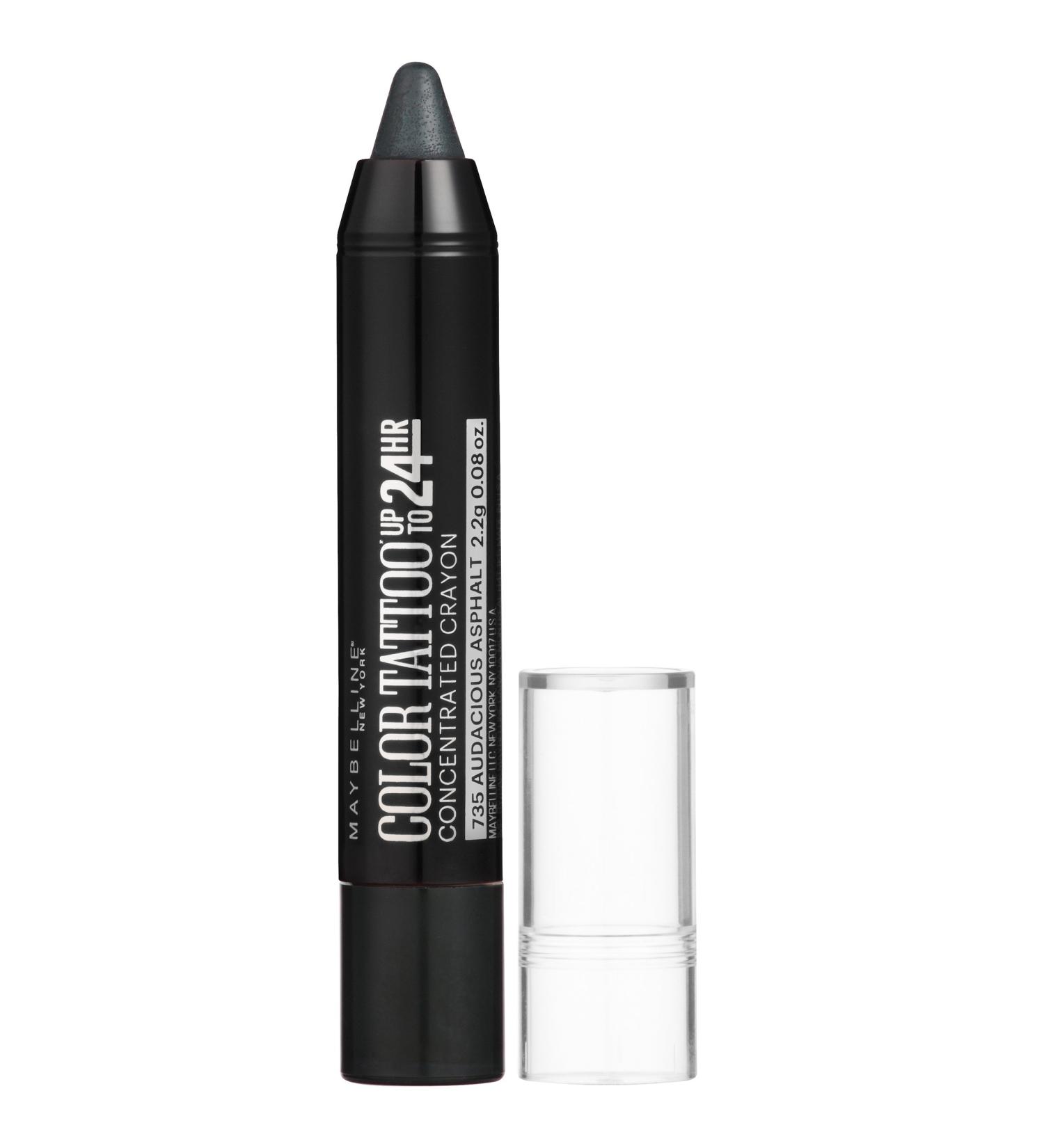 Maybelline Eyestudio Color Tattoo Crayon 735 Audacious Asphalt - 0.08 oz - Buy Online on GoSupps.com