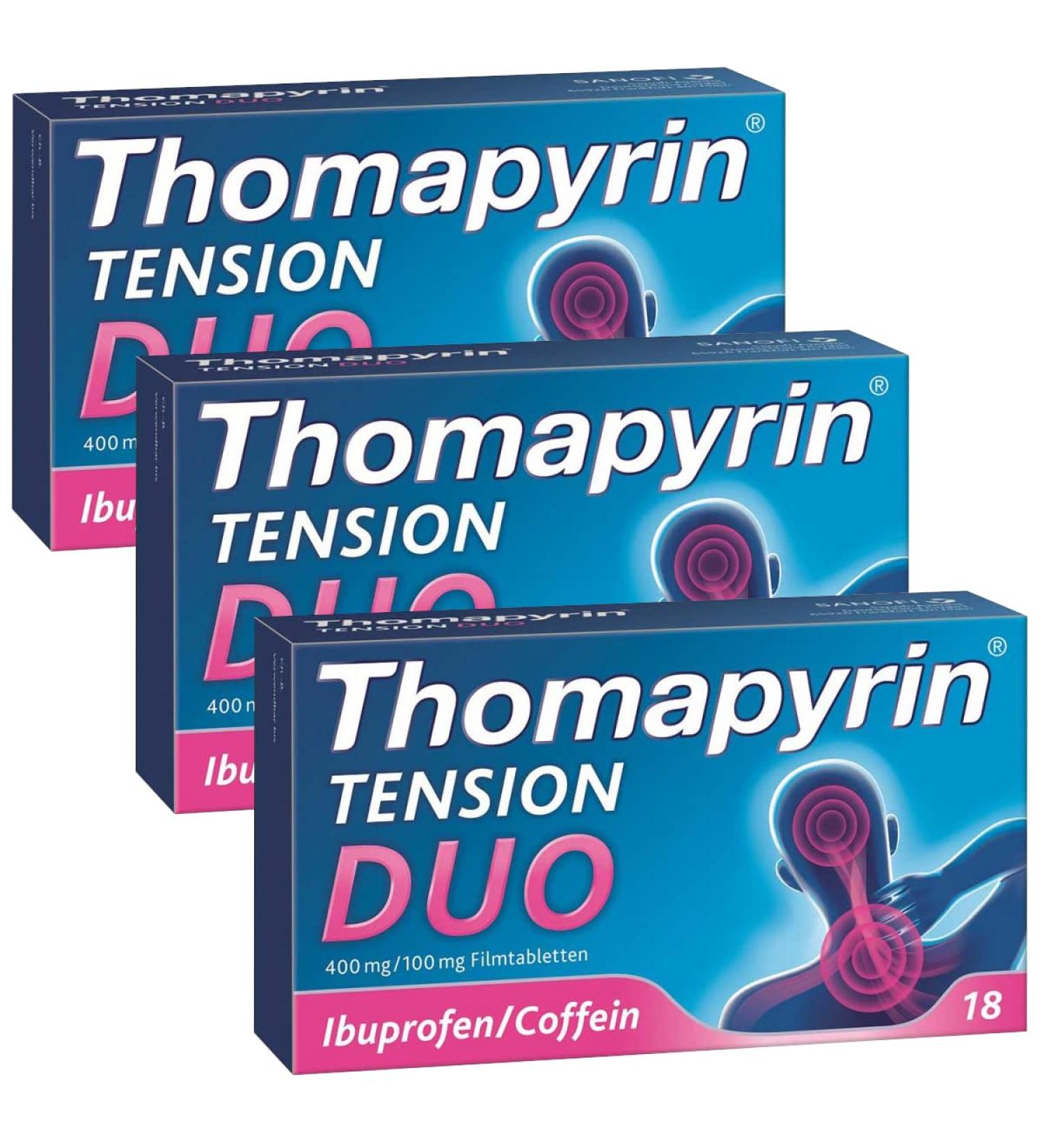 Thomapyrin tension duo tablets 3x18 pieces including hand cream from Vitenda - with a stronger headache with neck and shoulder complaints