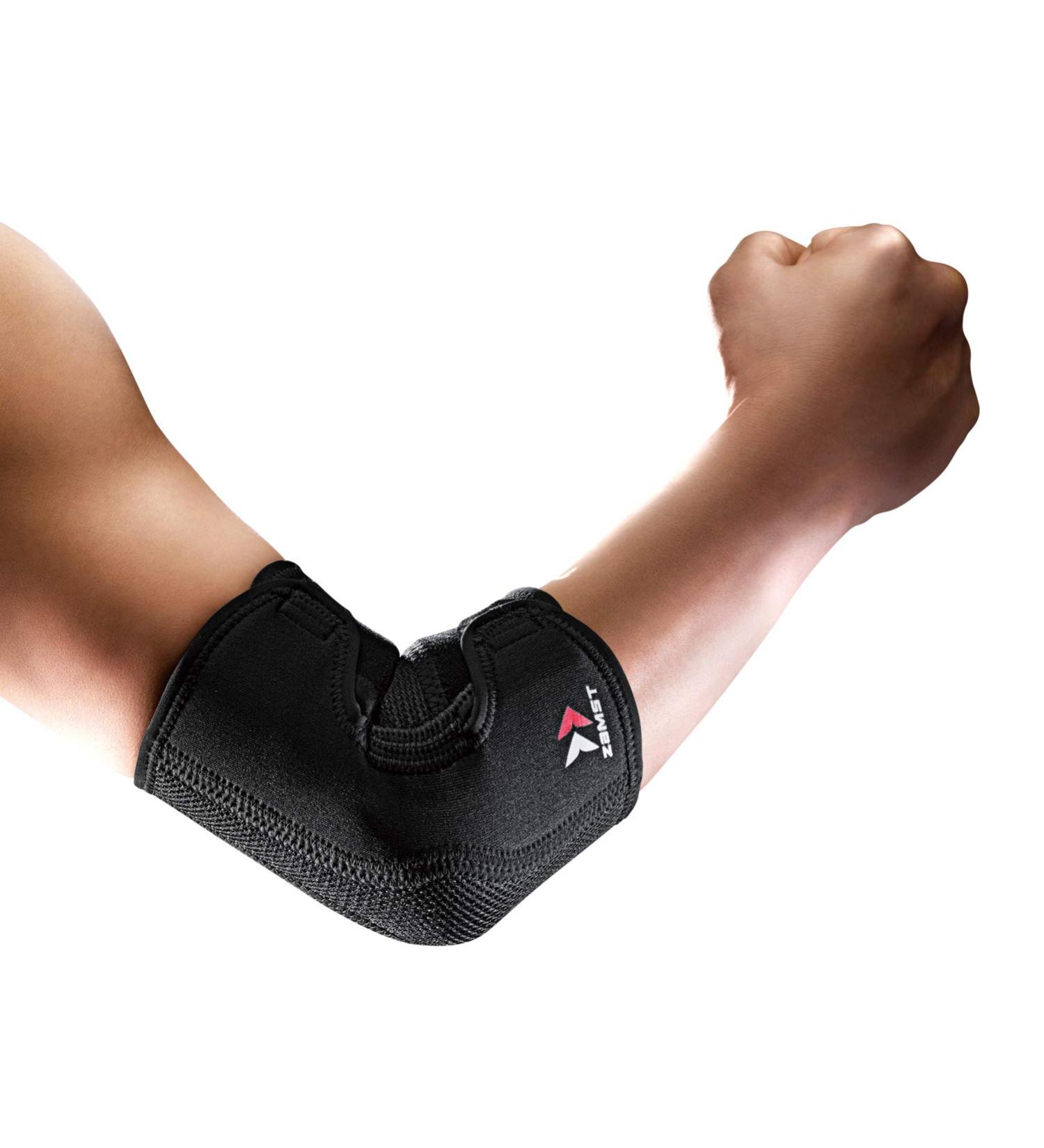 ZAMST Elbow Supporter Sleeve - L Size Black for Sports & Daily Use | Enhanced Support & Comfort - Buy Online on GoSupps.com