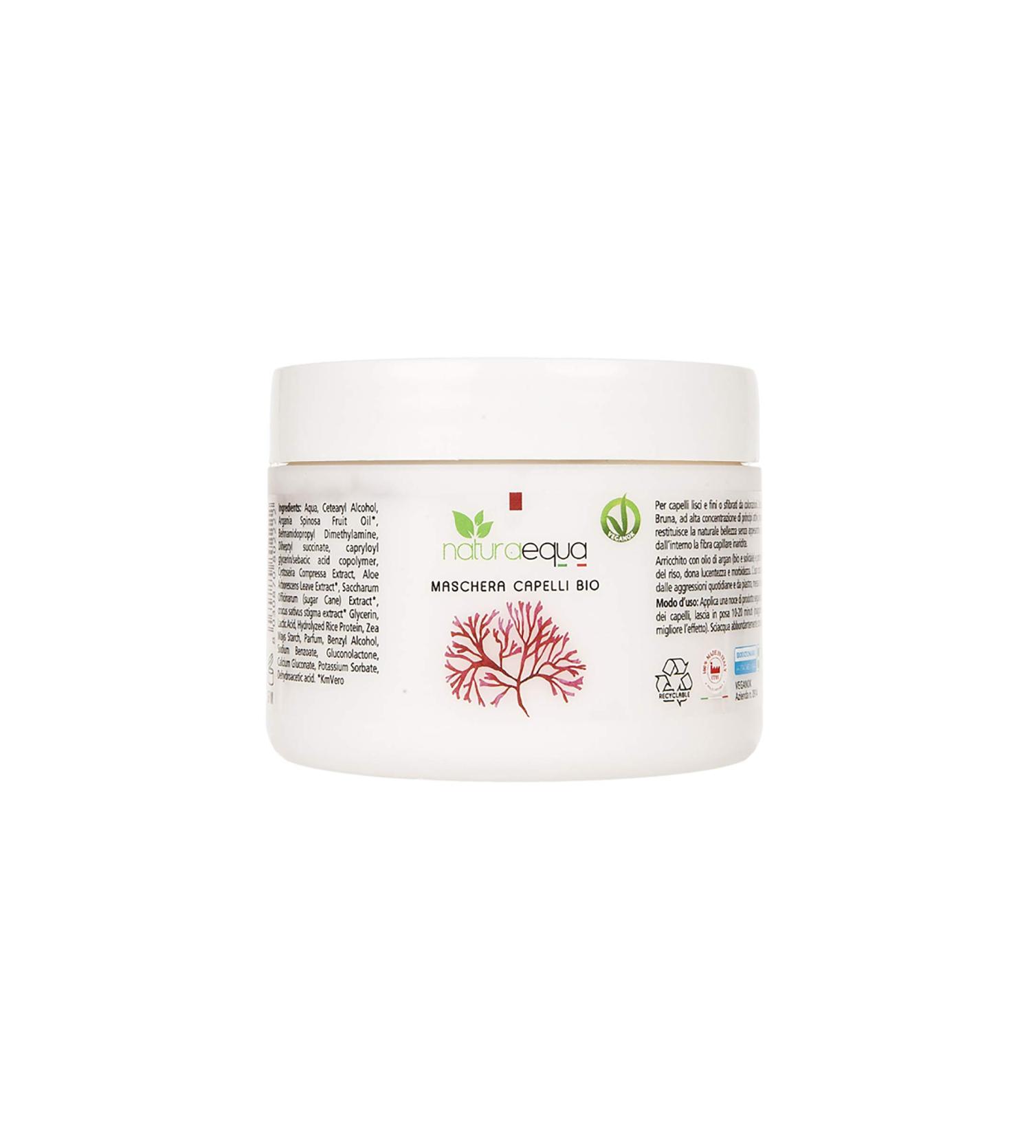 NATURAEQUA Restructuring Hair Mask with Algae - 250 ml ECOBIO | Best International Shipping - Buy Online on GoSupps.com