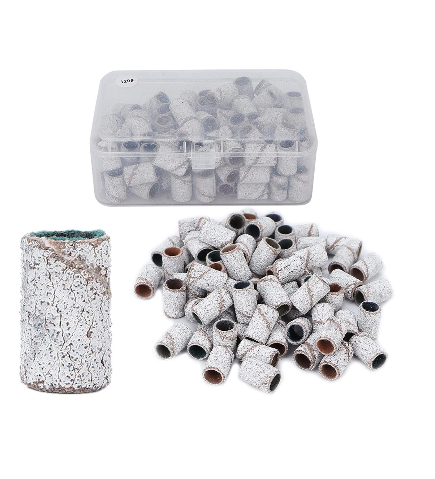 Nail Sanding Circle Bands Nail Art Sanding Bands Pedicure Polishing File 100 Pieces Manicure Sanding Bands Nail Drill Bits Accessories Nail Drill Remove Dead Skin (120#) - Buy Online on GoSupps.com