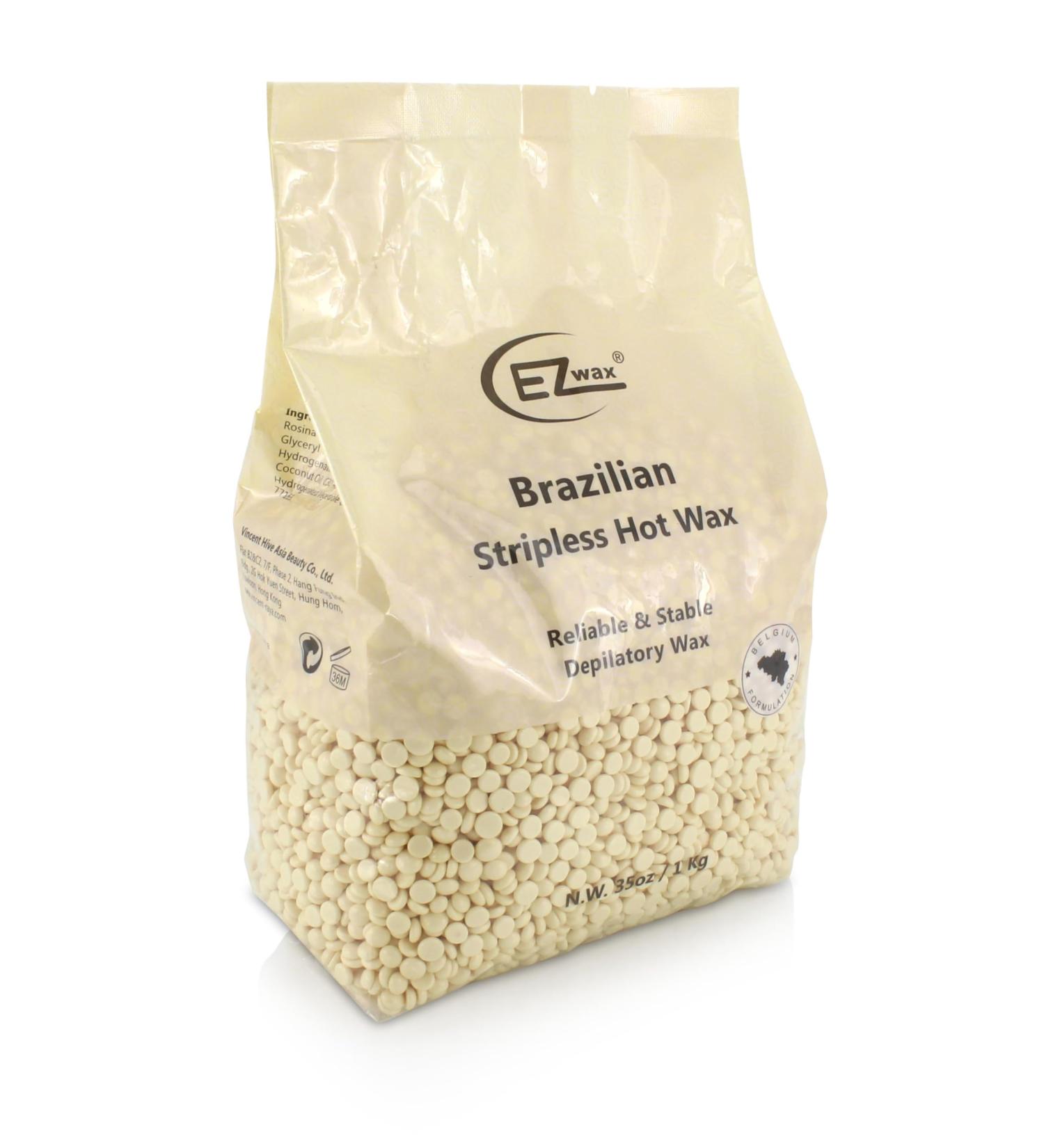 EZWAX Stripless Wax Beads 1kg Health & Personal Care Shaving & Hair Removal Waxing Body face eyebrows lips arms underarms chest bikini and legs. - Buy Online on GoSupps.com