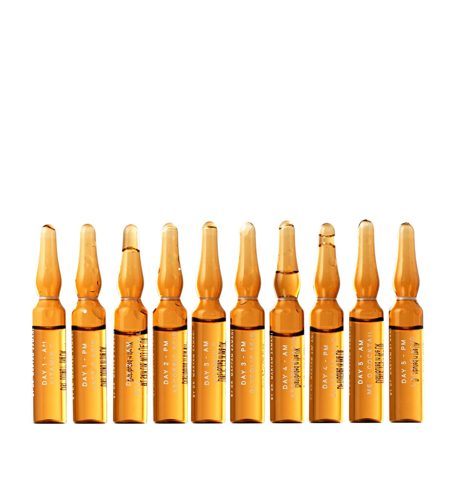 MZ SKIN Glow Boosting Ampoules - 5 Day Radiance Regime | Vitamin C Serum | Vegan Skin Care for Glowing Skin - Buy Online on GoSupps.com