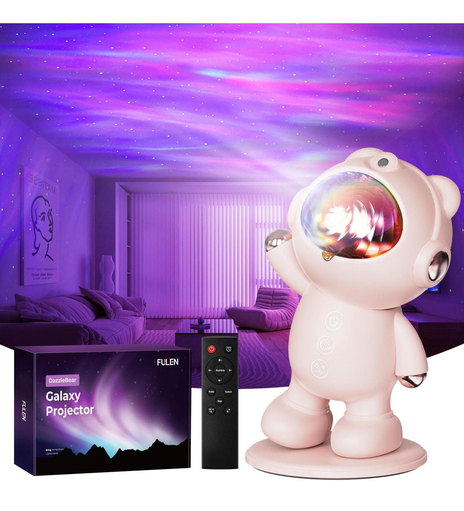 Fulls Starehild Posor - LED Galaxy Projector with Timer & Remote Control for Kids | Northern Lights Night Light for Bedroom D cor & Gifts | Pink - Buy Online on GoSupps.com