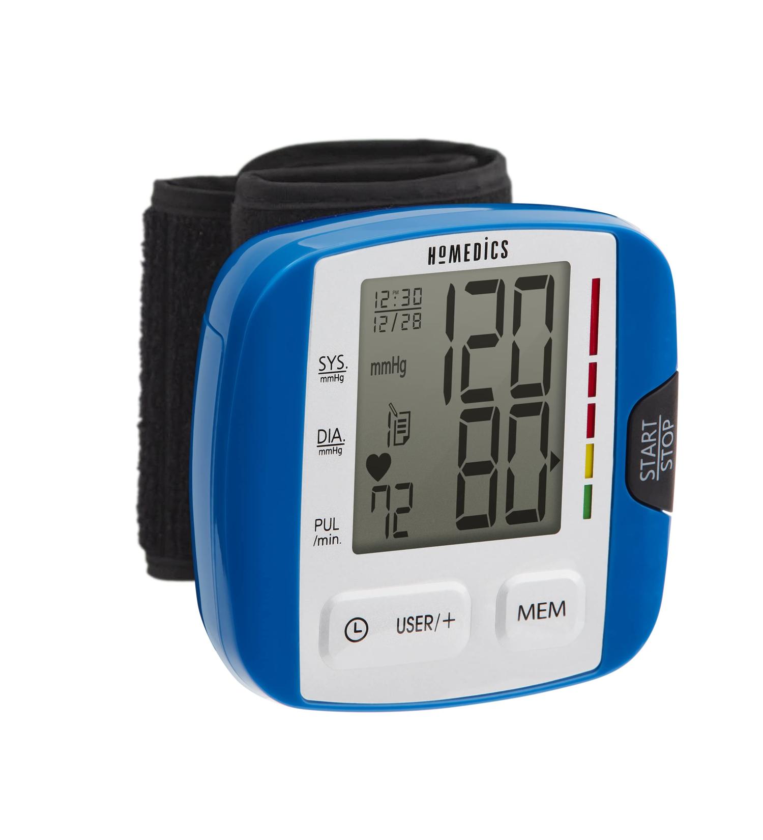 HoMedics Automatic Wrist Blood Pressure Monitor with One-Touch Operation - Stores 30 Readings for 2 Users - Buy Online on GoSupps.com