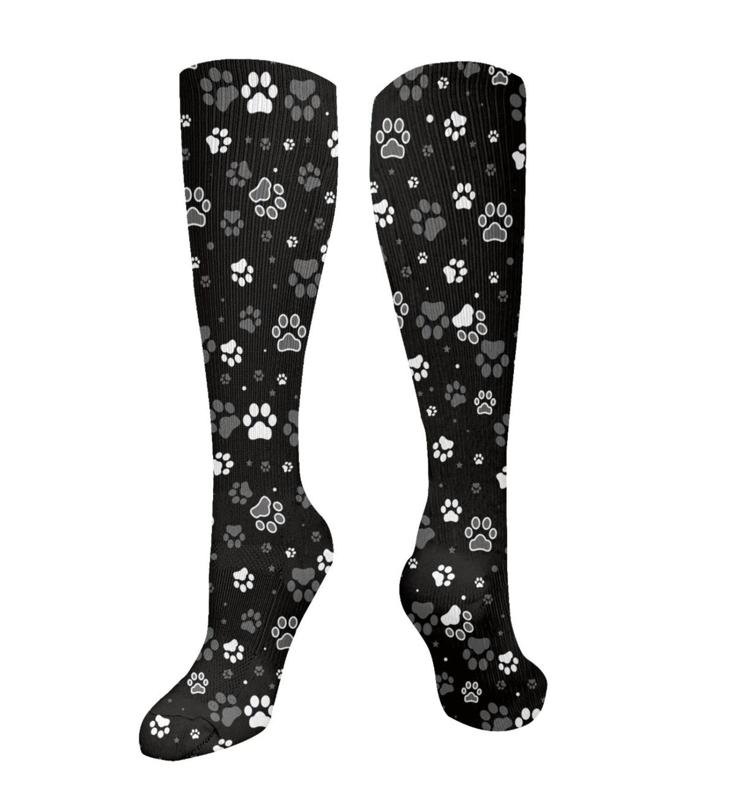 Dog Paw Compression Socks for Men & Women - 15-20 mmHg Circulation Support for Running & Cycling - Buy Online on GoSupps.com