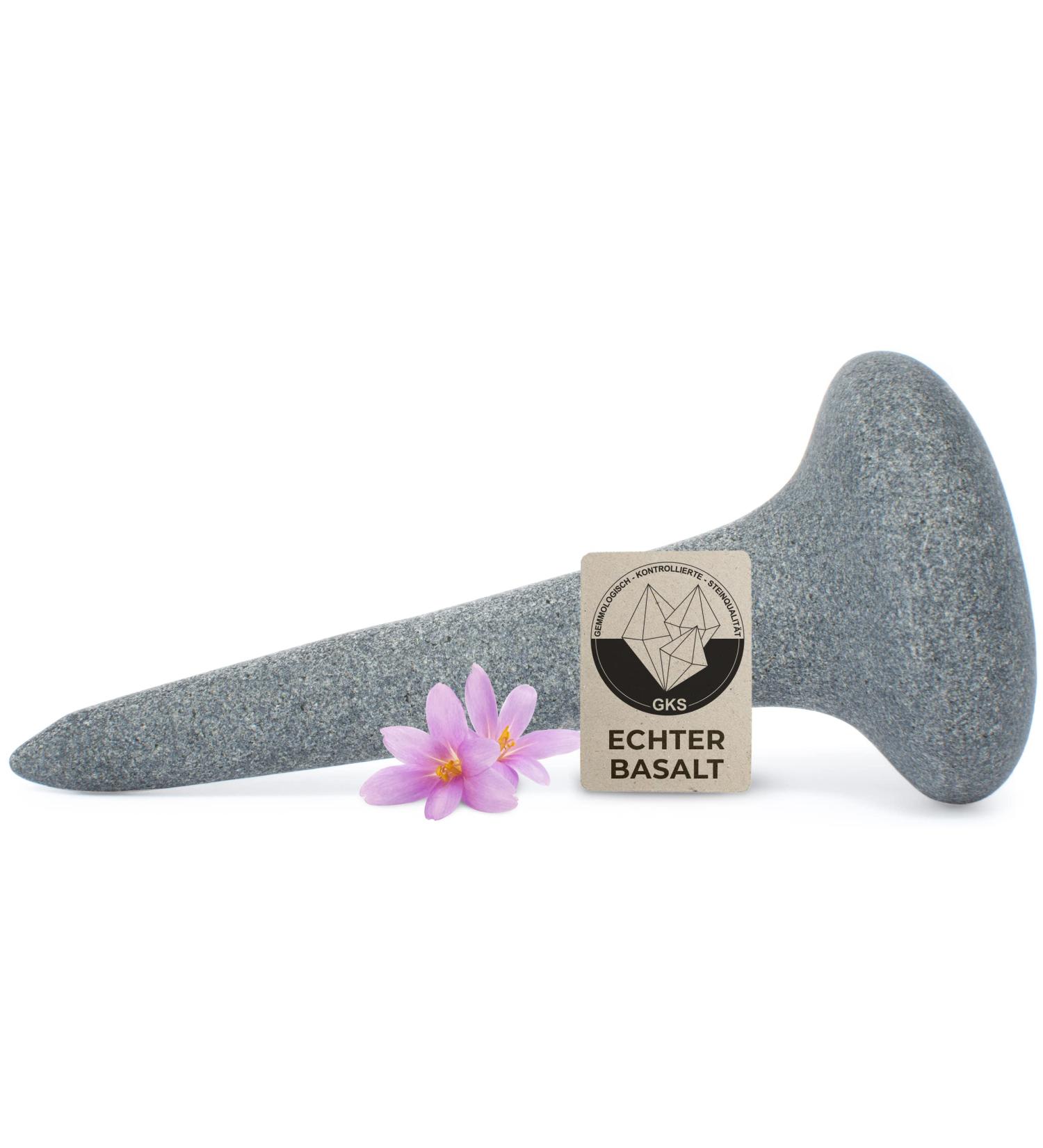 Hot Stone Nail Shape Stone - Certified Genuine Basalt for Perfect Warmth | Premium Hot Stone Massage Set Enhancement - Buy Online on GoSupps.com