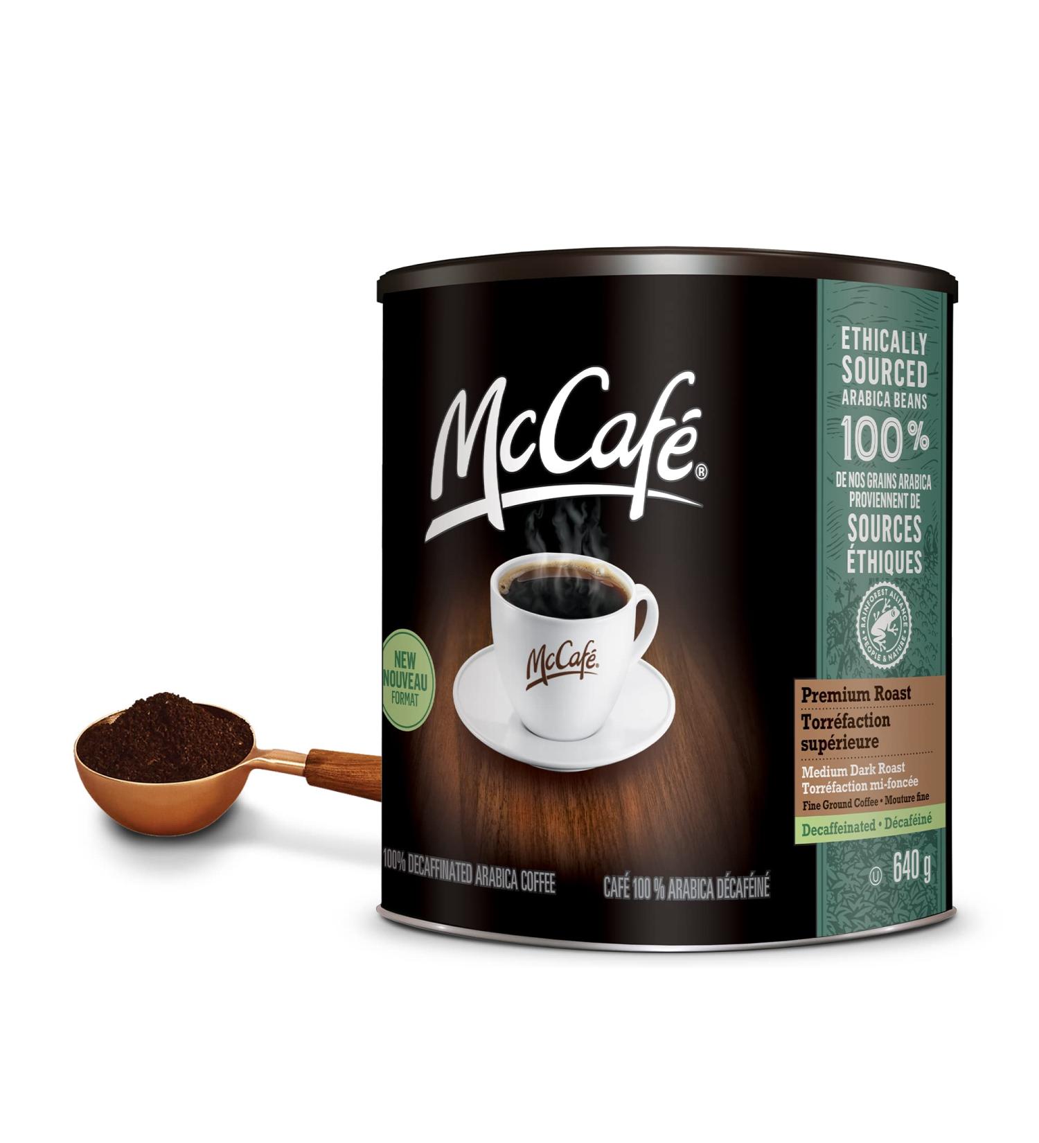 McCafe Premium Dark Roast Decaf Ground Coffee 640g Can Be Used With Keurig Coffee Makers Ground Premium Roast Decaf 640 g (Pack of 1) - Buy Online on GoSupps.com