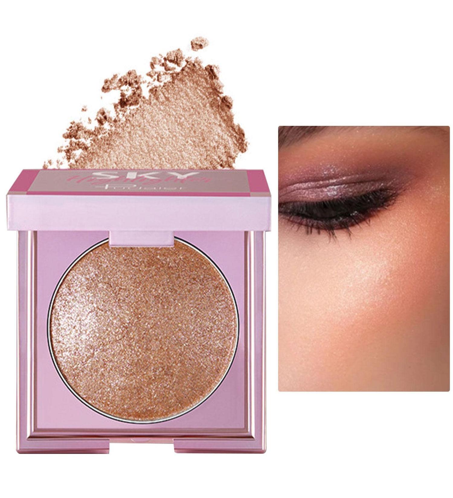 Eye Highlighter | 8g Shimmering Waterproof Highlighting Powder Cosmetics - Long Wear Cosmetics for Collarbone Body Arms Legs Brightening Highlighter for Easter Tmay #04 - Buy Online on GoSupps.com
