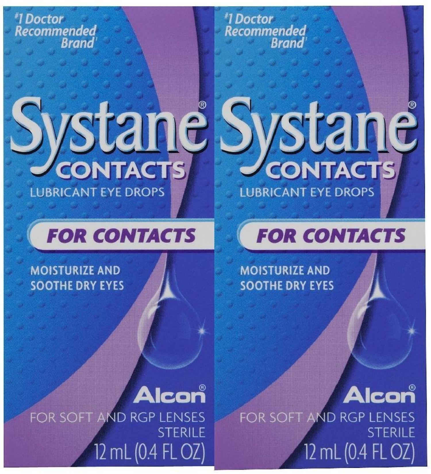 Systane Contacts Soothing Drops-0.405 oz 12mL 2 pack