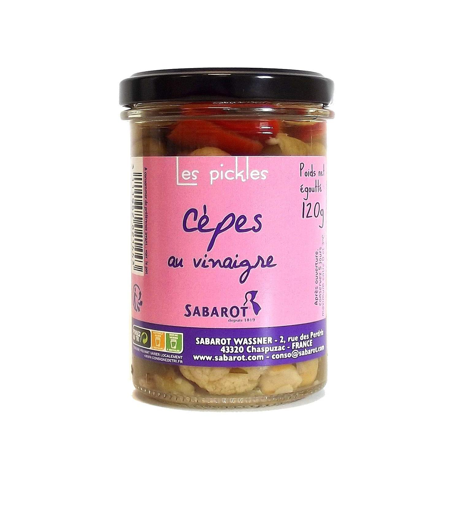 Sabarot - Porcini mushrooms in vinegar 120 g