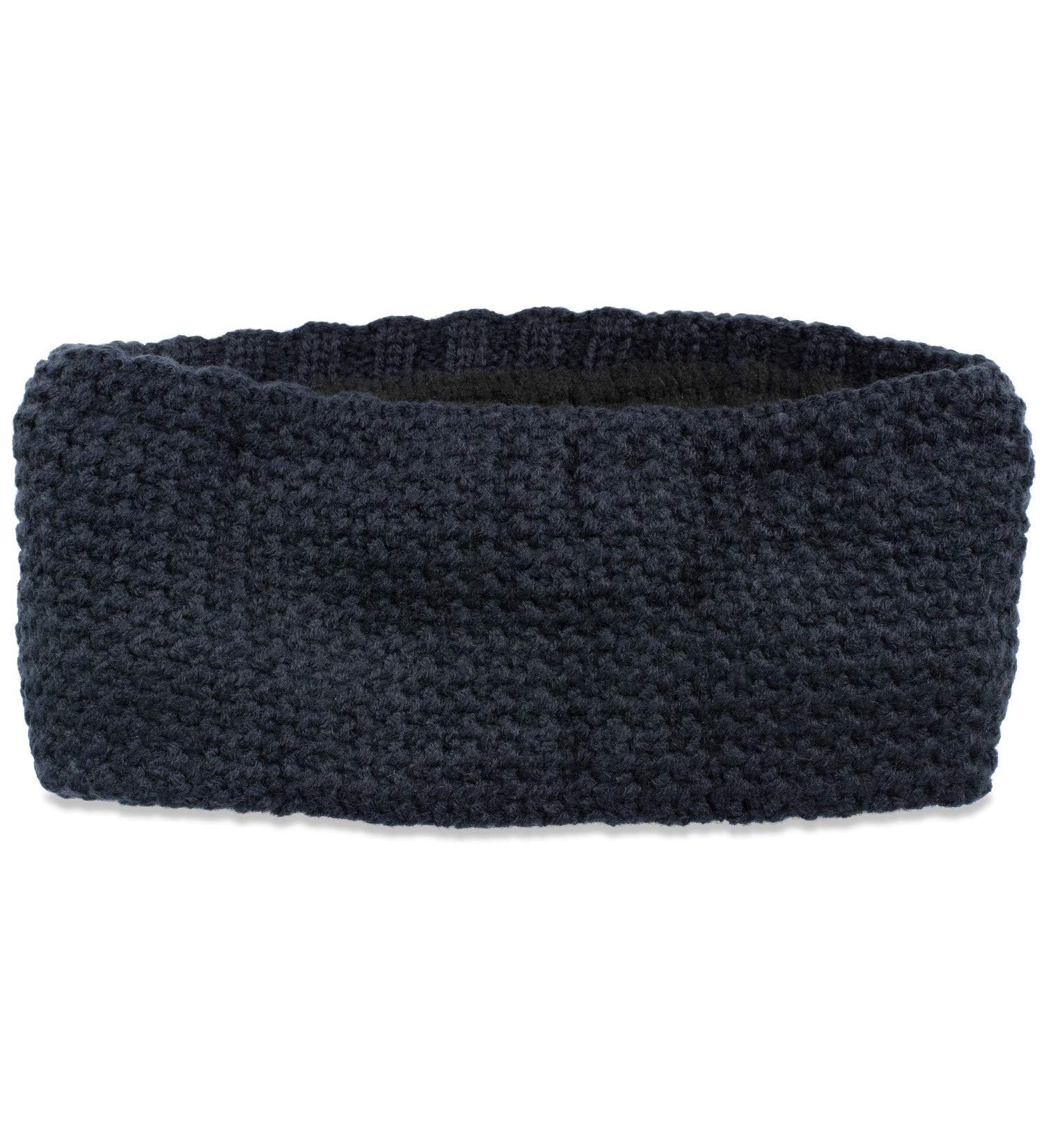 styleBREAKER Dark Blue Crochet Look Headband - Women's Thermal Fleece Winter Accessory 04026051 - Buy Online on GoSupps.com