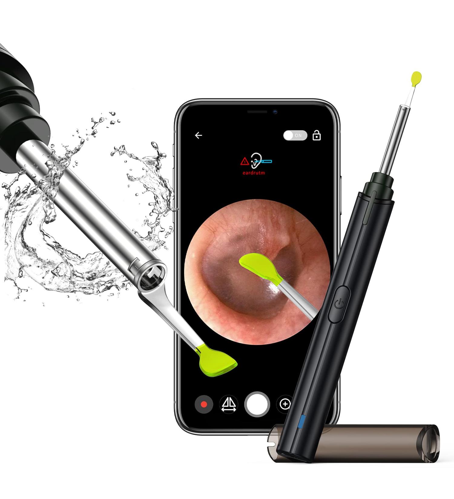 Wireless Smart Ear Wax Removal Tool for iPhone, iPad & Android - COSYLIFE Ear Cleaner Endoscope with 6 LED Lights and Camera - Buy Online on GoSupps.com