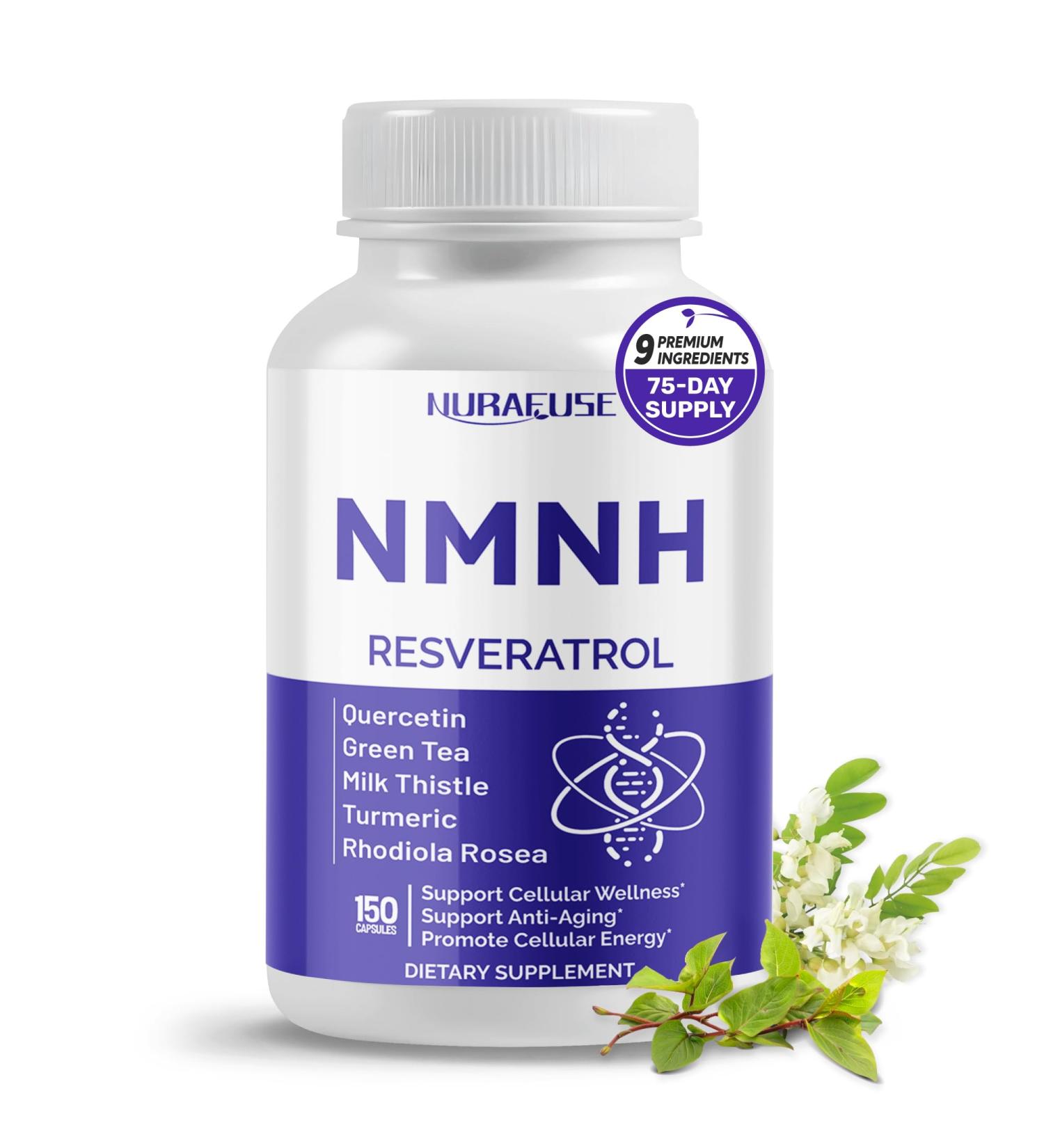 High Potency NMNH with Resveratrol Quercetin Green Tea Milk Thistle Turmeric & Rhodiola Rosea Supports Cellular Wellness & Anti-Aging* Made in The USA 150 count (pack of 1) - Buy Online on GoSupps.com