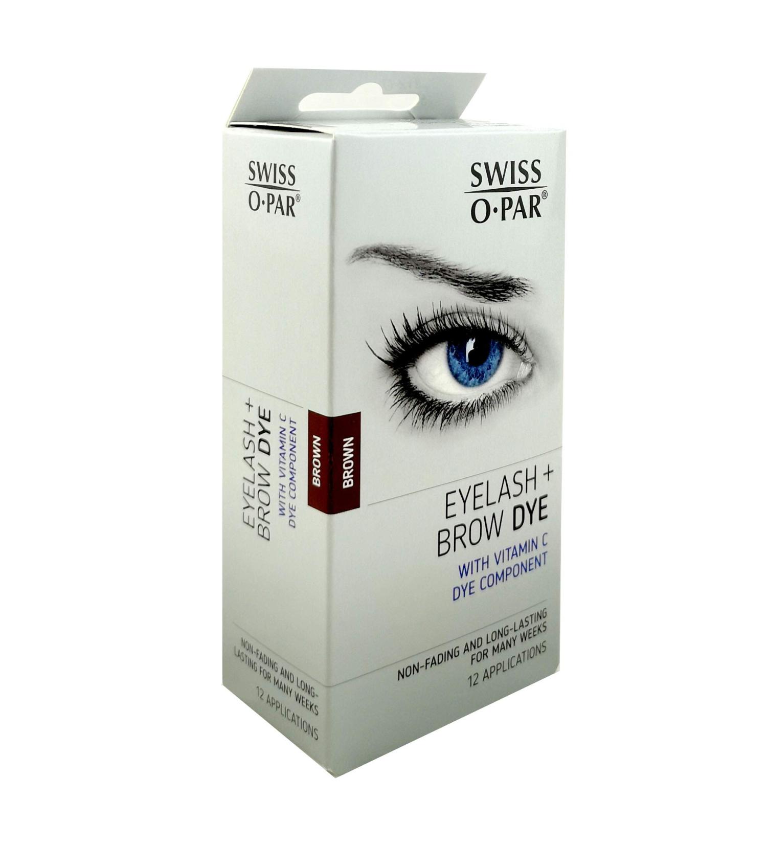 Swiss O Par Eyelash and Brow Dye Tint Color Kit BROWN