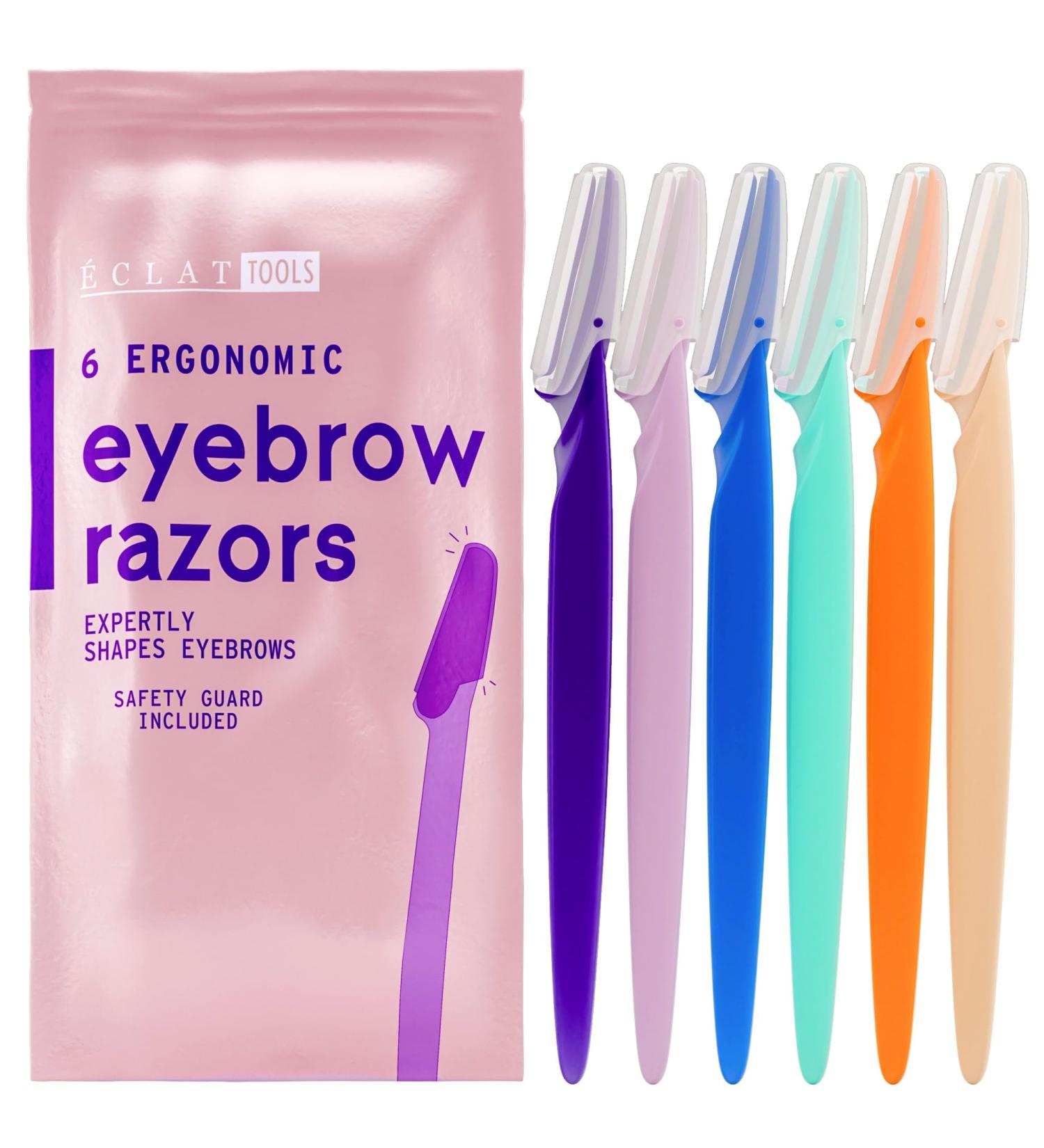 6 PCS Eyebrow & Facial Razors for Women - Precise Hair Removal & Exfoliation Blades - Dermaplaning Tool for Smooth Skin - Buy Online on GoSupps.com