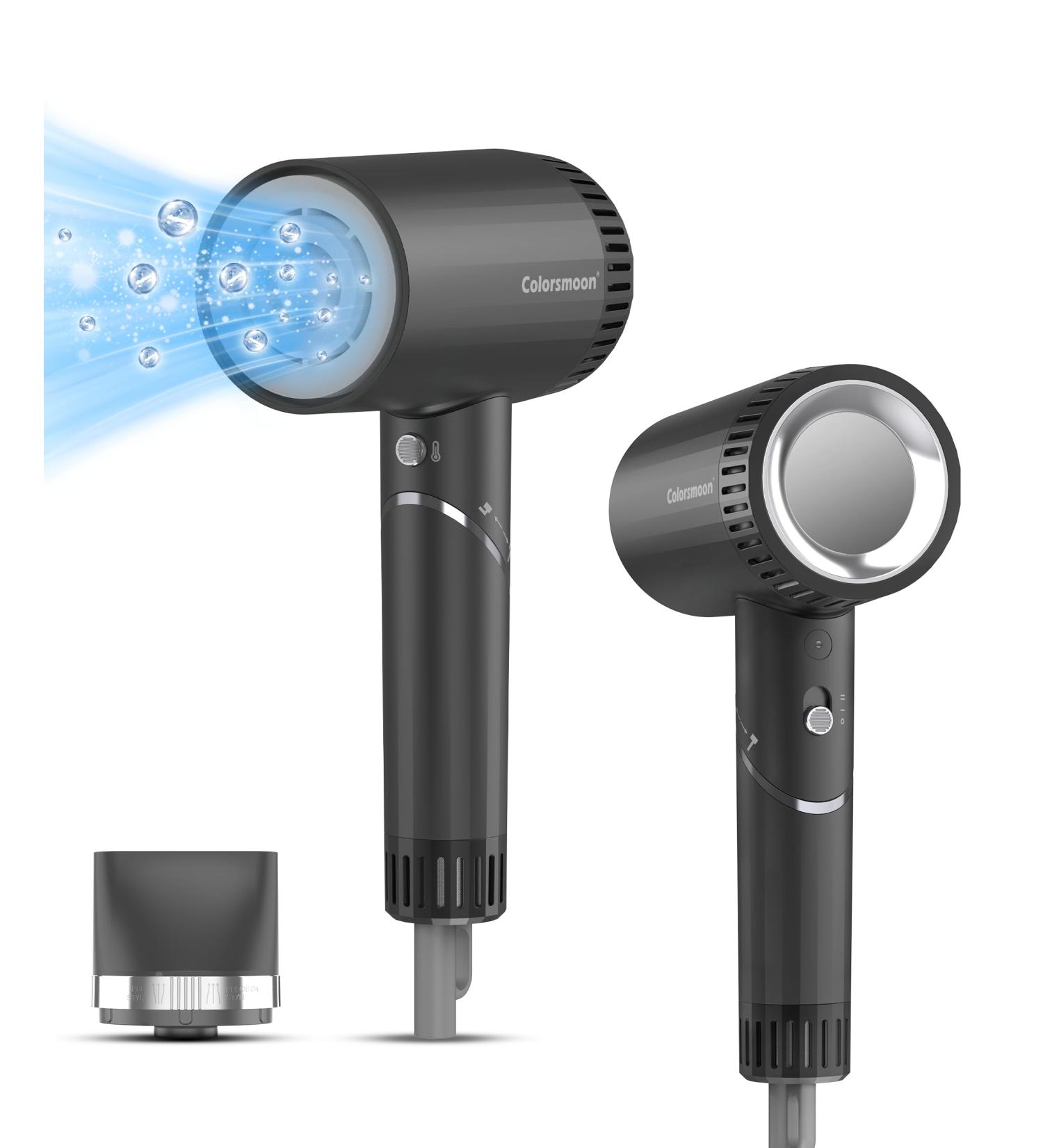 High-Speed Hair Dryer with 100 000 RPM Motor - Negative Ionic & Low Noise Travel Blow Dryer - Perfect Gift - Compact Design - Buy Online on GoSupps.com