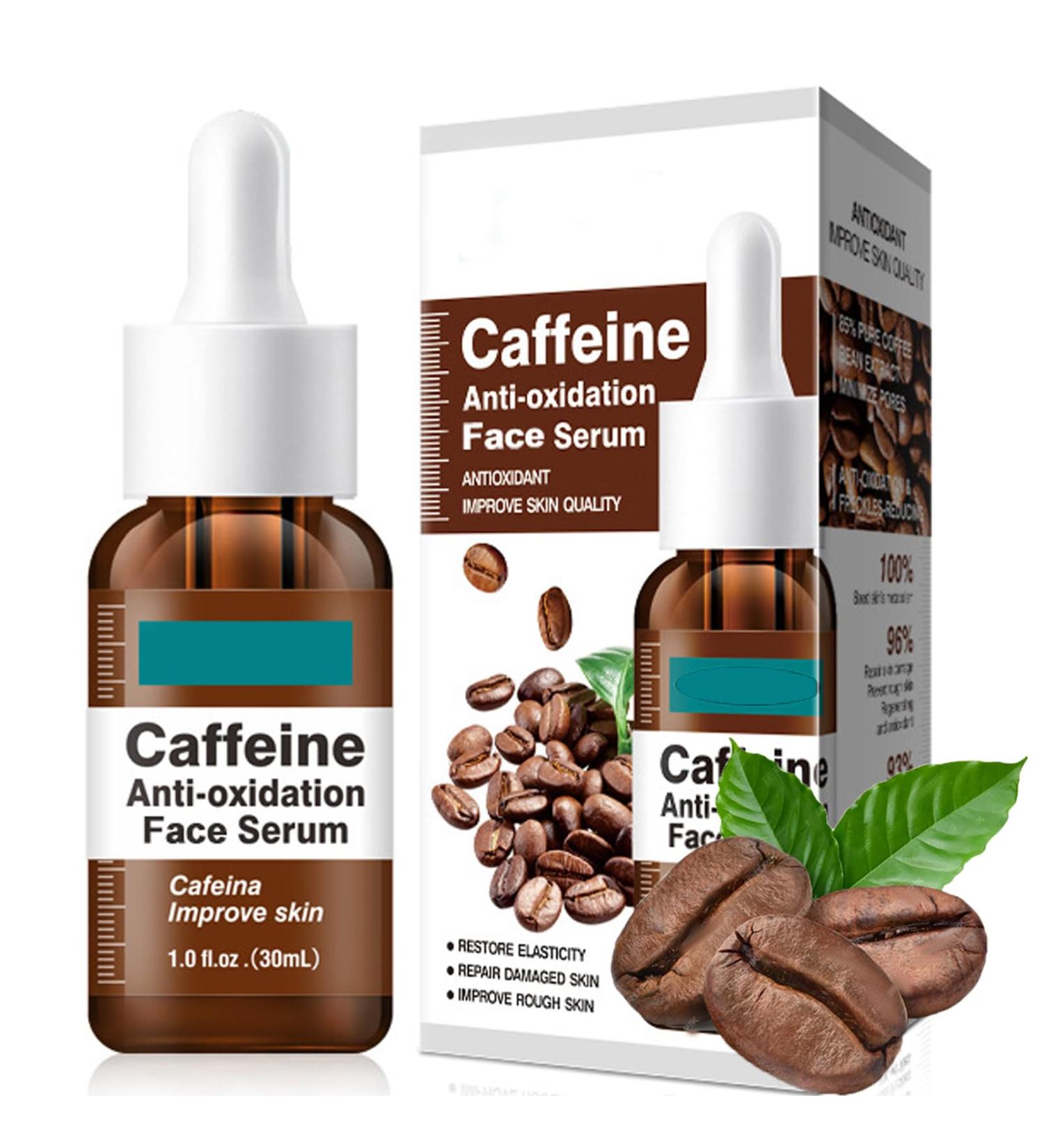 Caffeine Solution 30ml Antioxidant Face Serum for Women High Firming Skin Serum Hyaluronic Acid Serum for Face Relieve Redness & Promote Skin Collagen Niacinamide Serum for Face Fade Puffiness on Face - Buy Online on GoSupps.com