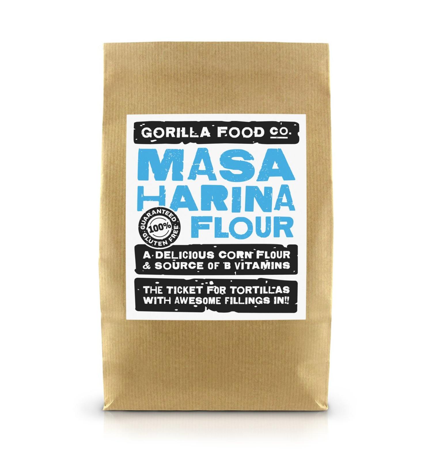 Gorilla Food Co. Masa Harina Blue Corn Tortilla Flour (GMO Free) - 800g | Shop Now - Buy Online on GoSupps.com