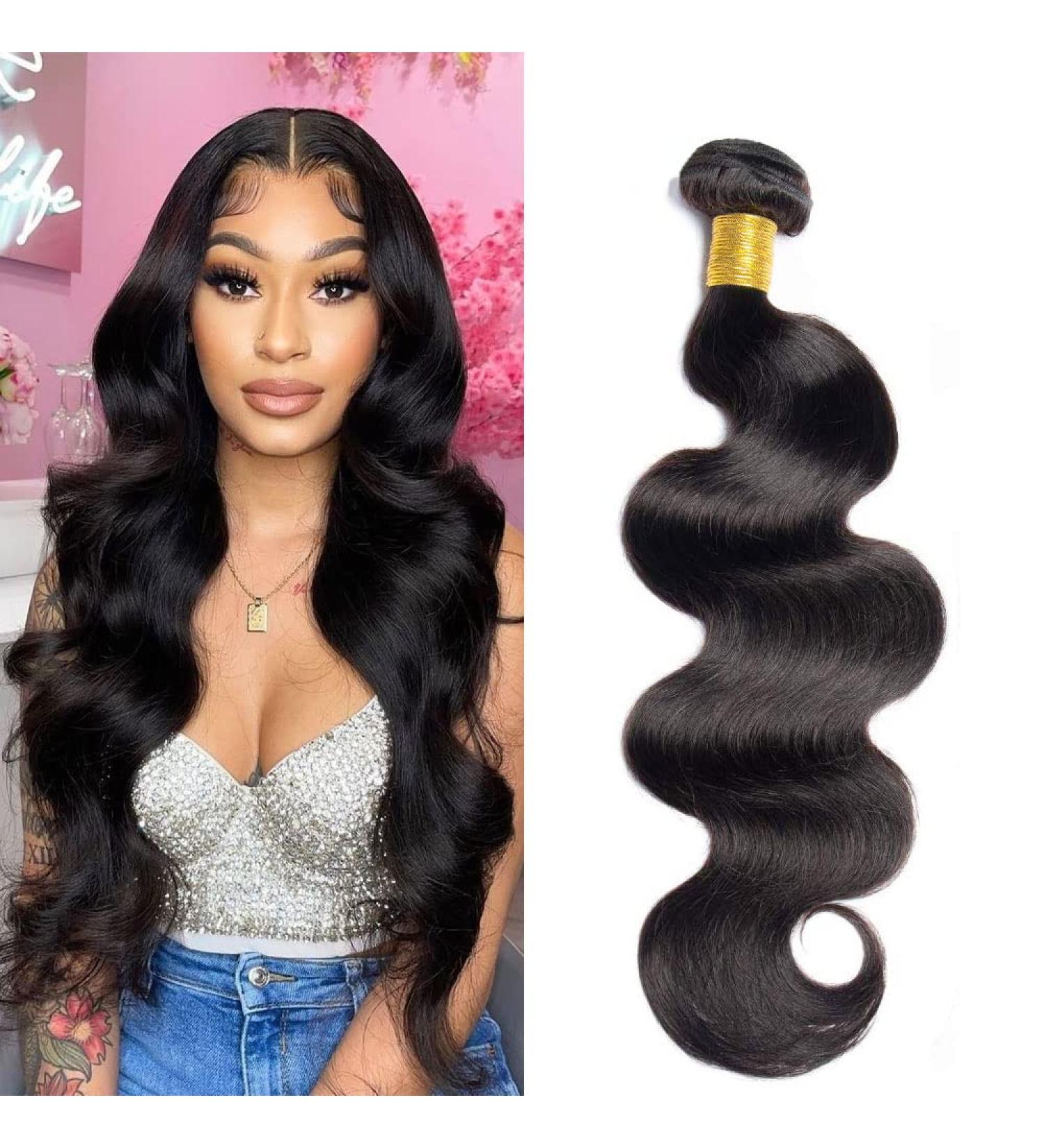 20 Inch 10A Brazilian Body Wave Human Hair Bundle - Natural Color Double Weft for Black Women - Buy Online on GoSupps.com