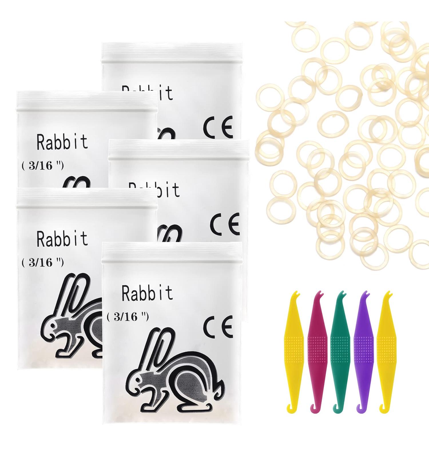 500 Pack Orthodontic Elastic Rubber Bands with Placers - 3/16 Size, Ideal for Crooked Teeth, Tooth Gaps, Hairbands, Dog Pony Tails, Braids, and Dreadlocks - 4.5 Oz - Buy Online on GoSupps.com
