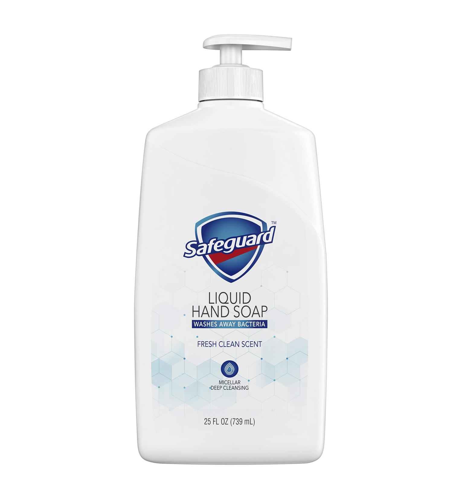 Safeguard Micellar Deep Cleansing Hand Soap - Fresh Clean Scent | 25 oz Bottle (Pack of 2) - Buy Online on GoSupps.com