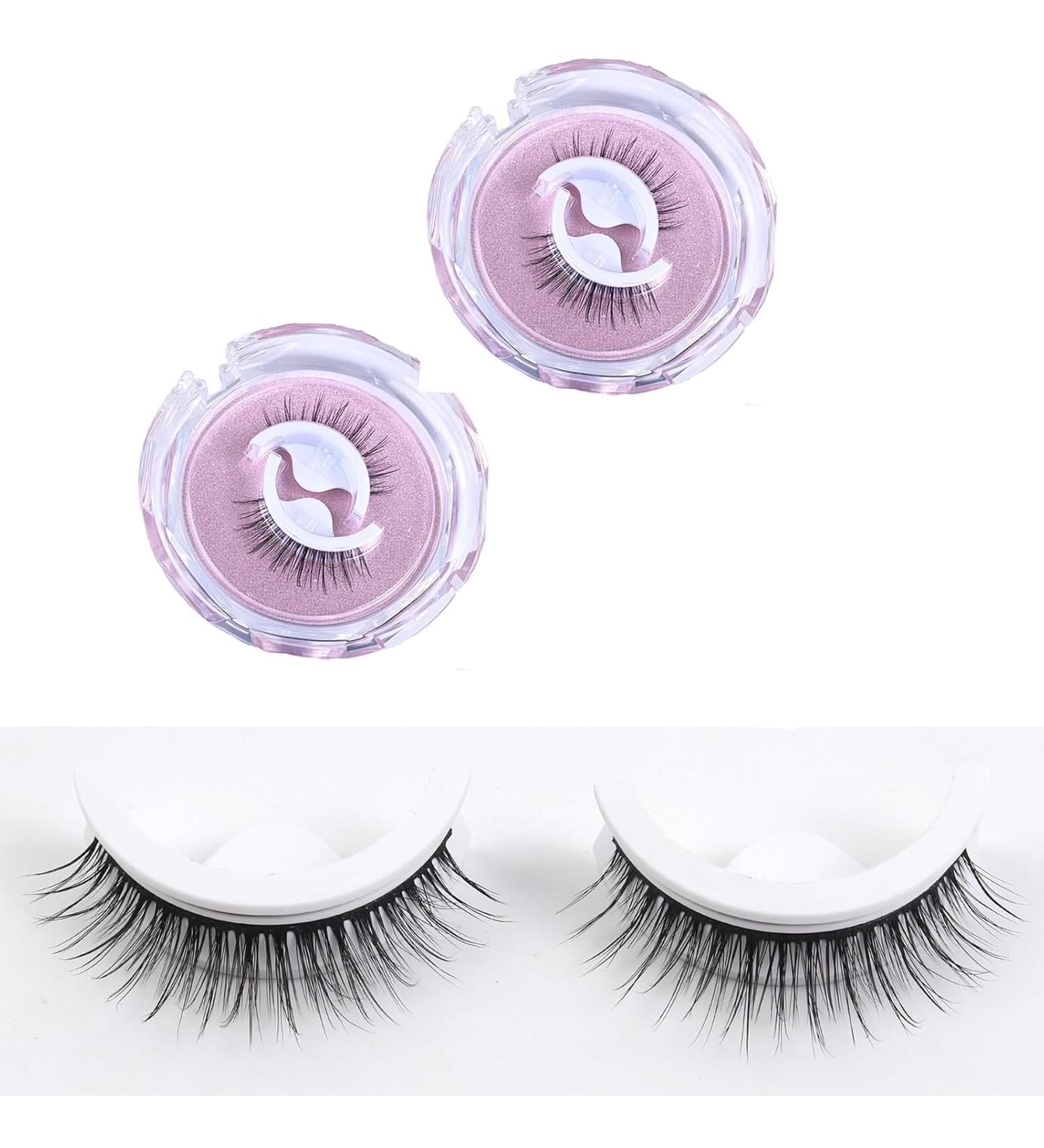 Clockwise Eyelashes Self-Adhesive Eyelashes Without Glue Waterproof Eyelashes Reusable Eyelashes (M01) - Buy Online on GoSupps.com