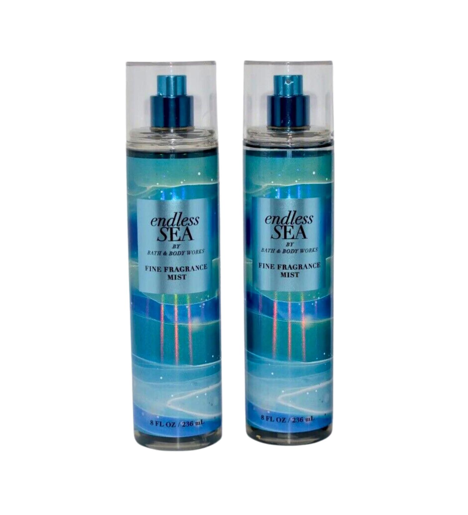 Bath & Body Works Fine Fragrance Mists Set of 2 8oz Each Bottle (Endless Sea)