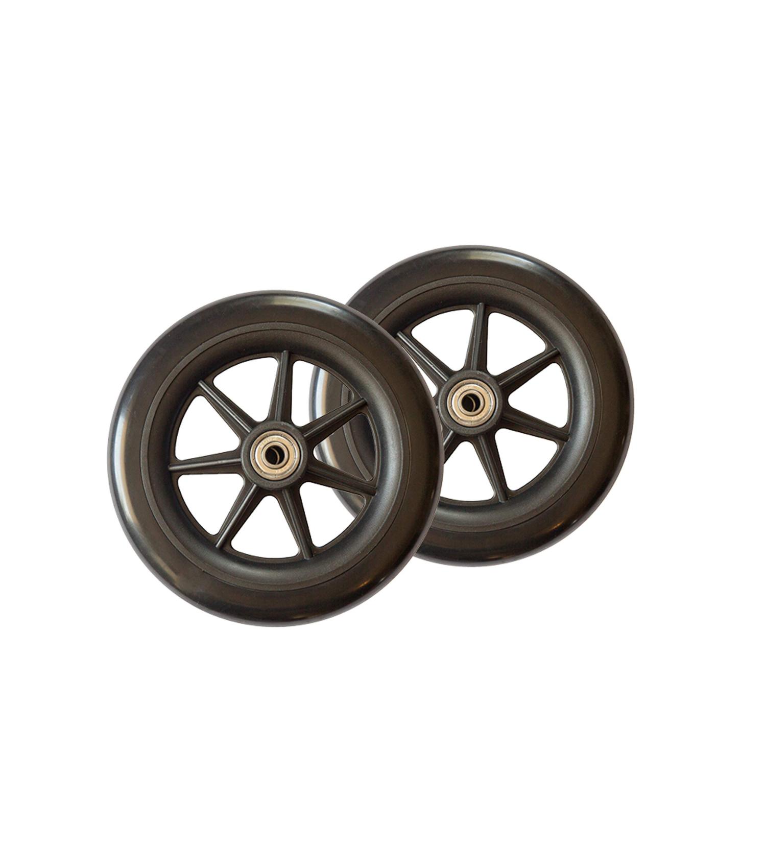 Stander Walker Replacement 15cm Wheels for EZ Fold-N-Go & Able Life Space Saver Walker - Set of 2 Black | VAT Relief Eligible - Buy Online on GoSupps.com