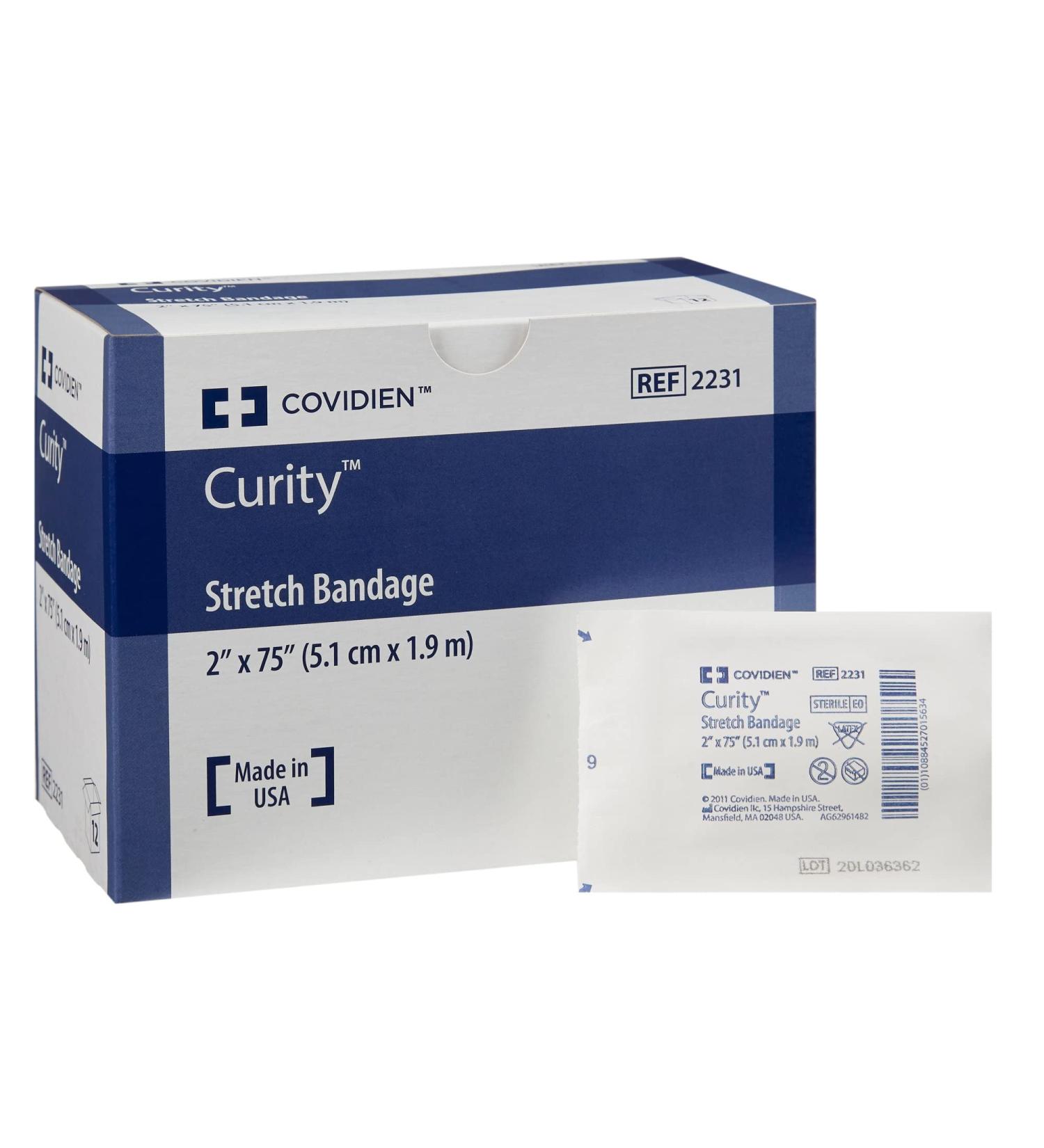 Buy Kendal Curity Sterile Gauze Roll Bandage - 2 x 2 (12/Box) - Effective Wound Care & Fast Shipping Internationally - Buy Online on GoSupps.com