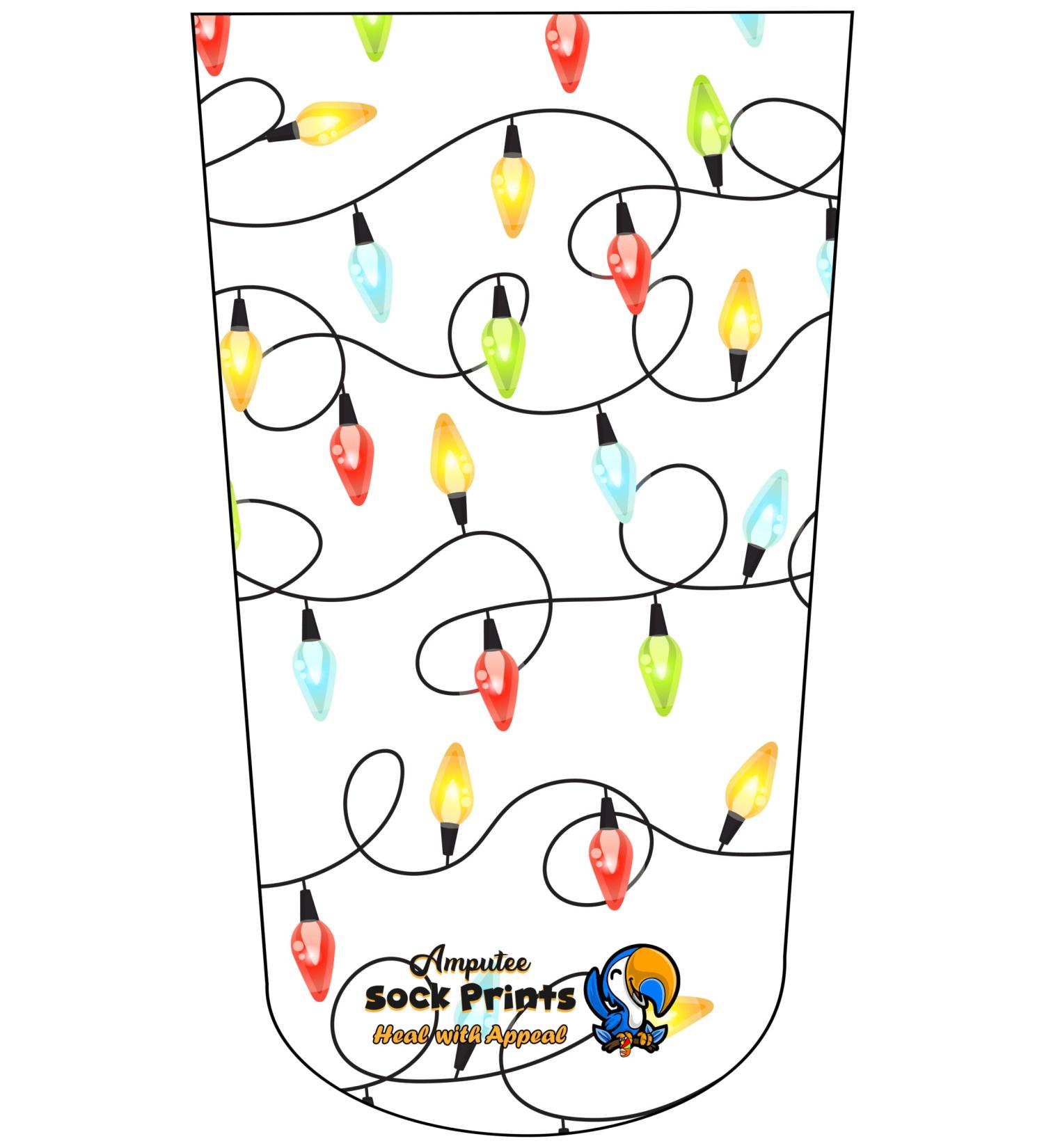 Amputee Stump Sock Christmas Lights V1 - 3Ply Design - Buy Online on GoSupps.com