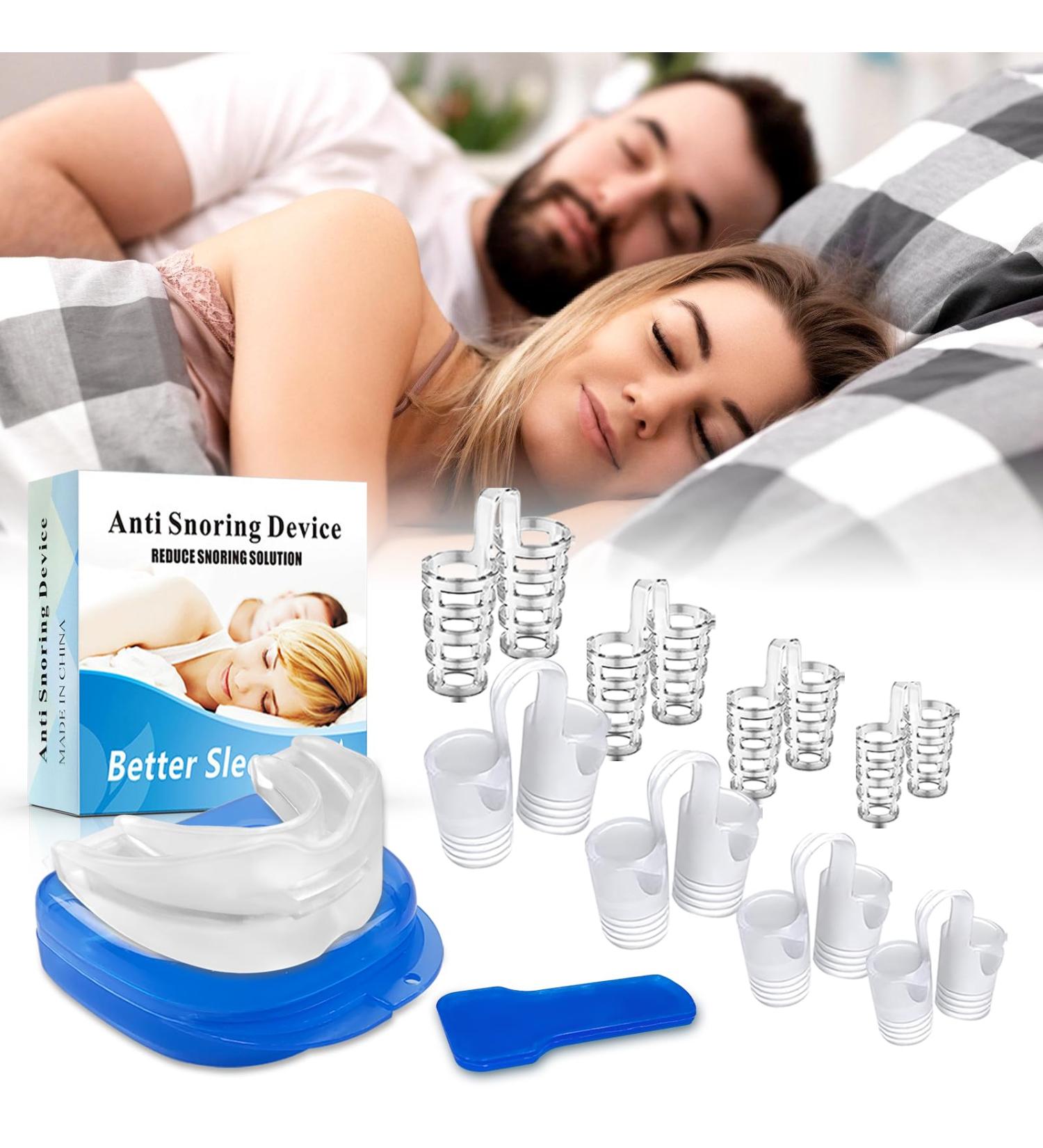 Anti-Snoring Solutions: 2 Rail & 8 Nasal Spreaders | Reusable Sleep Aids for Snoring & Teeth Grinding - Buy Online on GoSupps.com