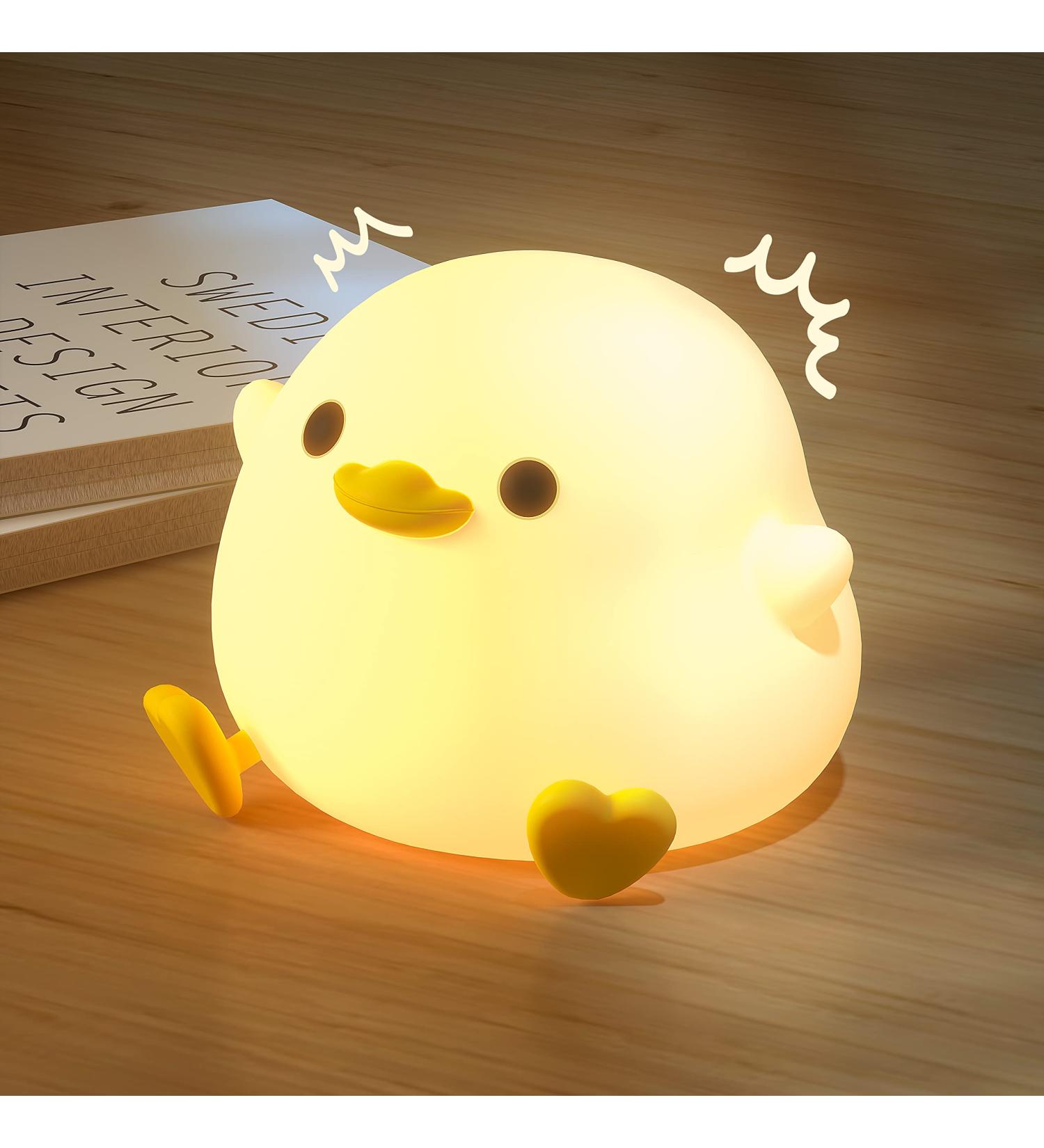 Unede LED Nachtlicht f r Kinder Dimmbares Kawaii Dodo Duck Nachttlicht aus Silikon USB Lampe f r Babyzimmer ideales Geschenk f r Kinder (Baby Benson) - Gelb - Buy Online on GoSupps.com