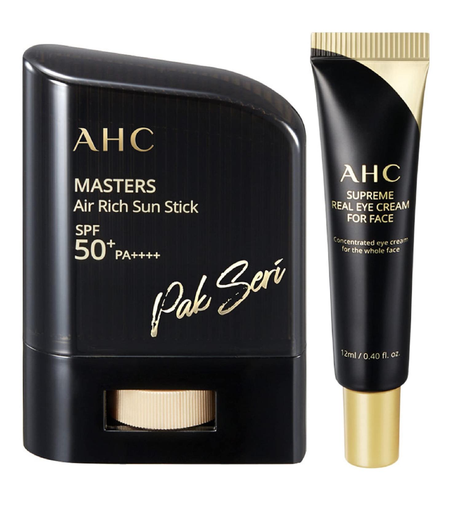 AHC Sun Stick SPF50+PA++++ 14g + Supreme Real Eye Cream 12ml Set - Buy Online on GoSupps.com