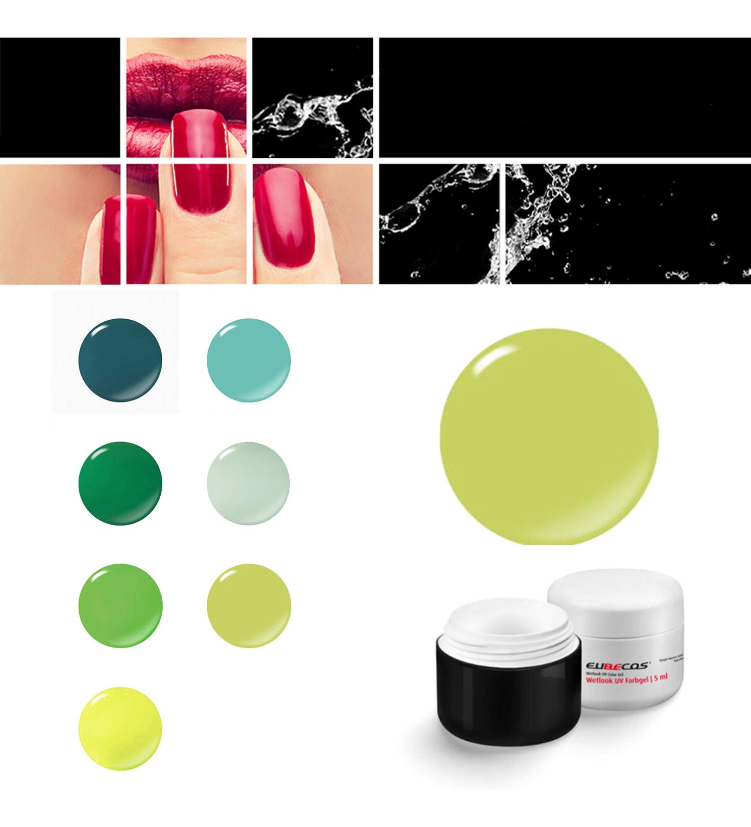 EuBeCos EuBeCos Wetlook WL93 UV and LED Colored Gel 5ml Lemon Green