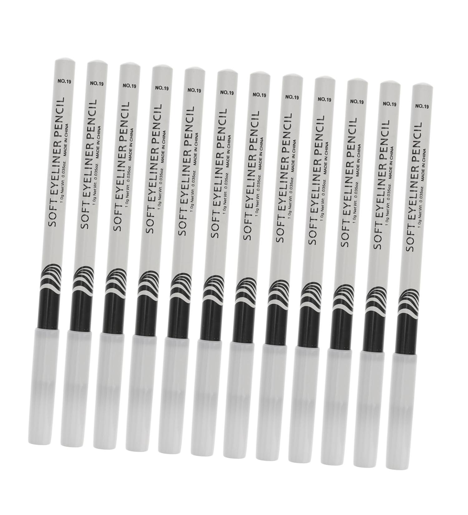 BIUDECO 12pcs Lying Silkworm Eyeliner White Eyeliner Pencils Glitter Highlighter Waterproof Eyebrow Wood - Buy Online on GoSupps.com