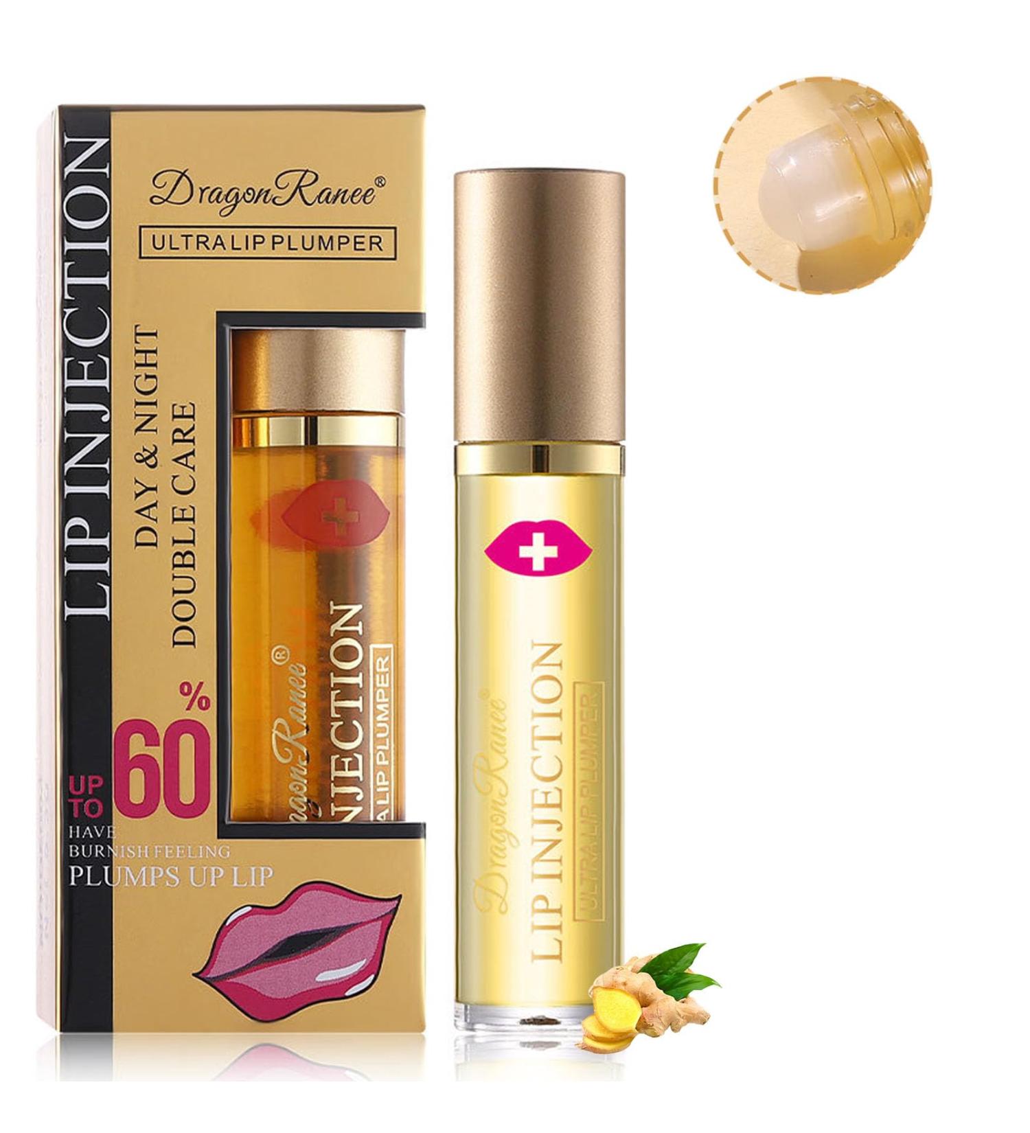 Buy Lip Plumper Gloss - Natural Lip Serum for Fuller Hydrated Lips | Moisturizing & Reduces Fine Lines - Buy Online on GoSupps.com
