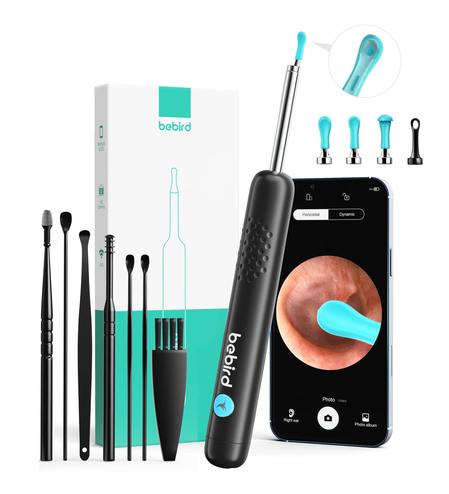Wireless Otoscope with 1080P HD Camera - Ear Wax Removal Tool for iPhone & Android - Upgraded Ear Cleaner Kit - Buy Online on GoSupps.com